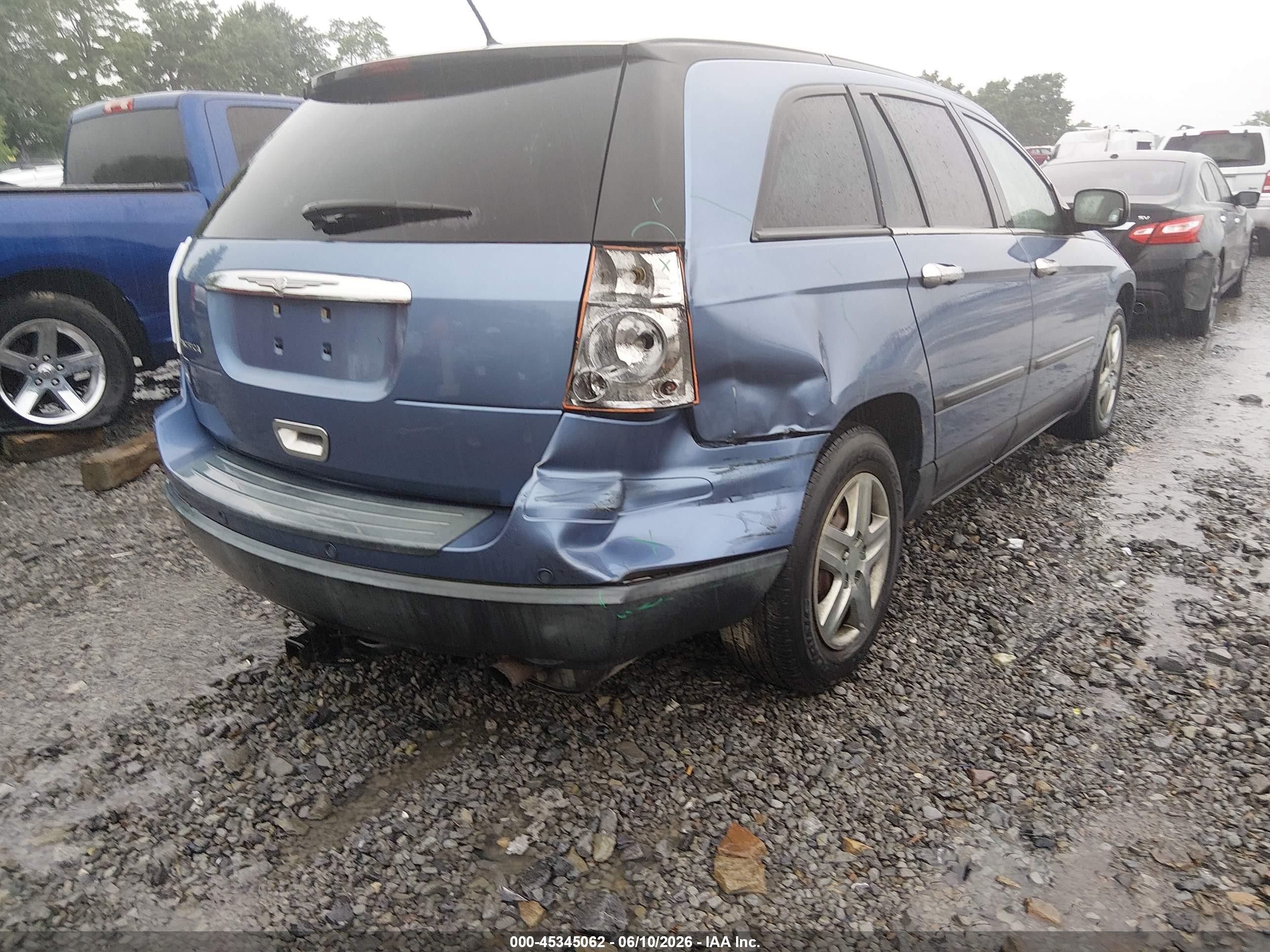 2007 Chrysler Pacifica   Blue vin: 2A8GM48L77R256556