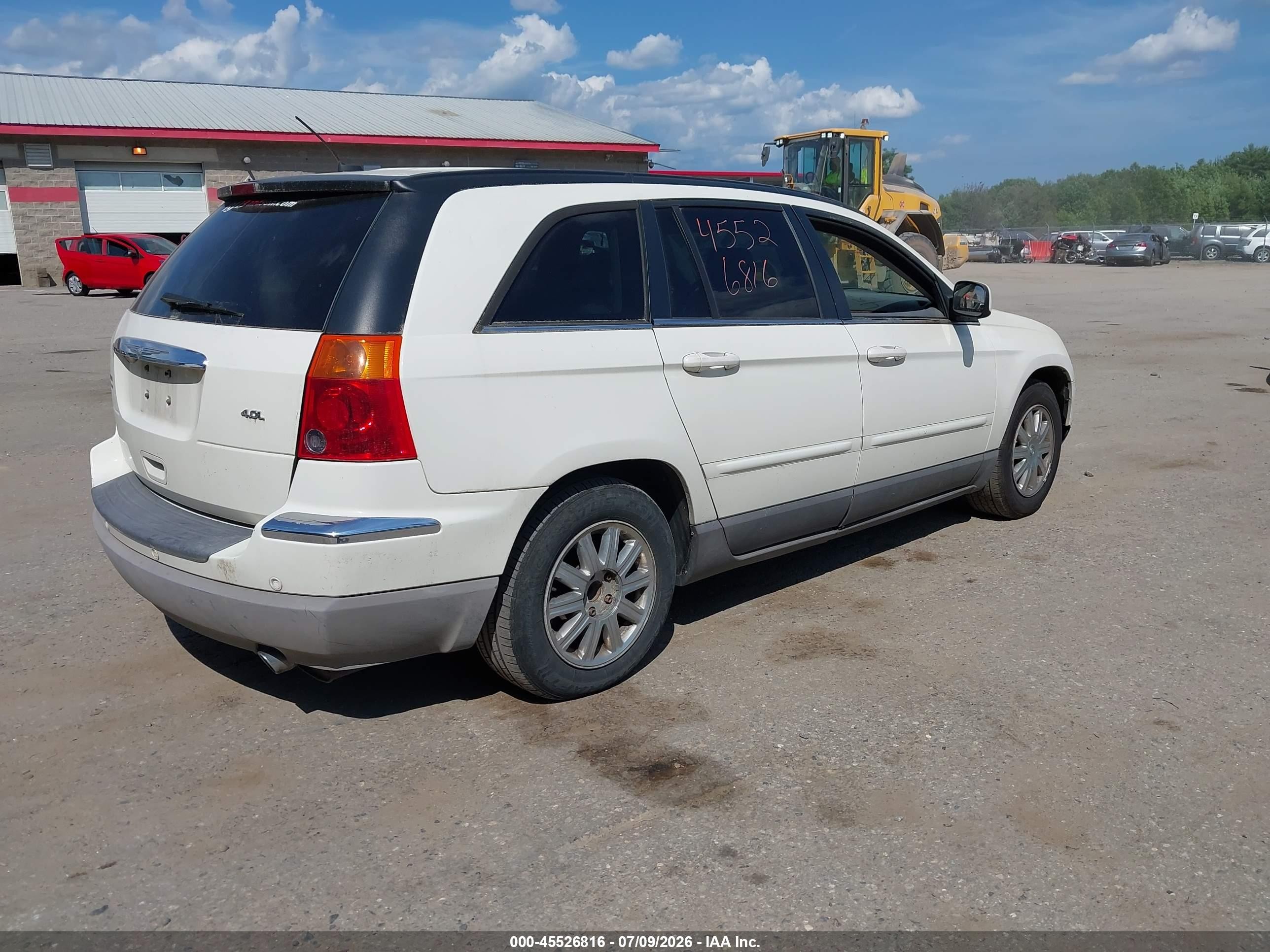 2007 Chrysler Pacifica Touring White vin: 2A8GM68X07R109073