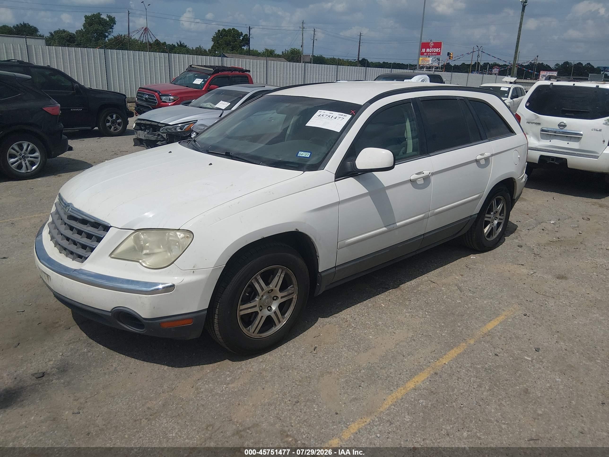 2007 Chrysler Pacifica Touring White vin: 2A8GM68X87R116191