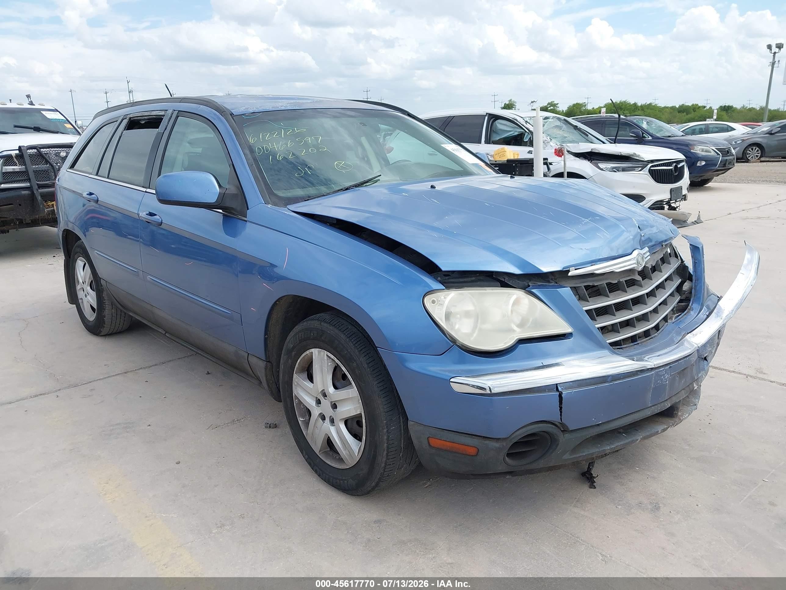 2007 Chrysler Pacifica Touring Blue vin: 2A8GM68X87R162202