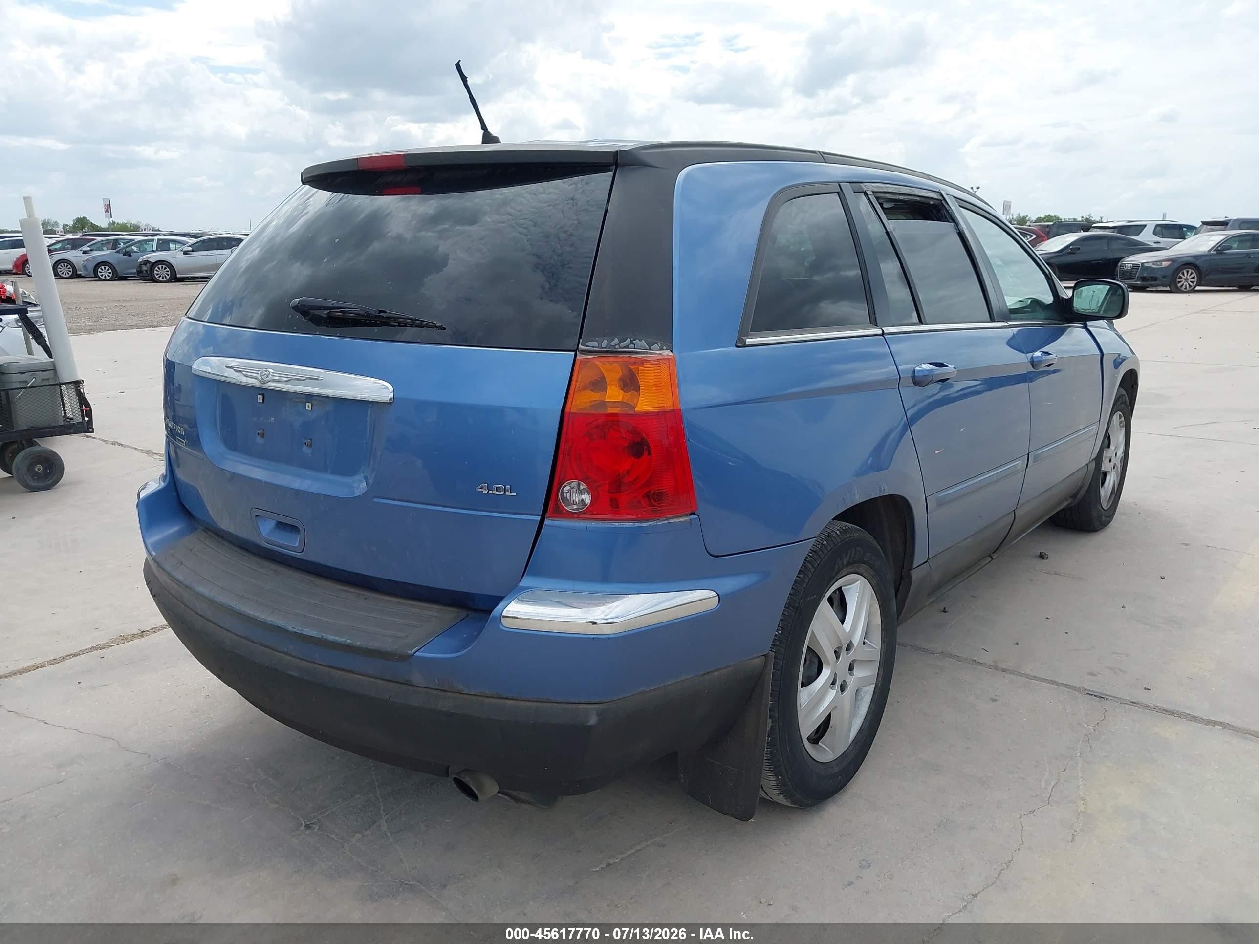 2007 Chrysler Pacifica Touring Blue vin: 2A8GM68X87R162202