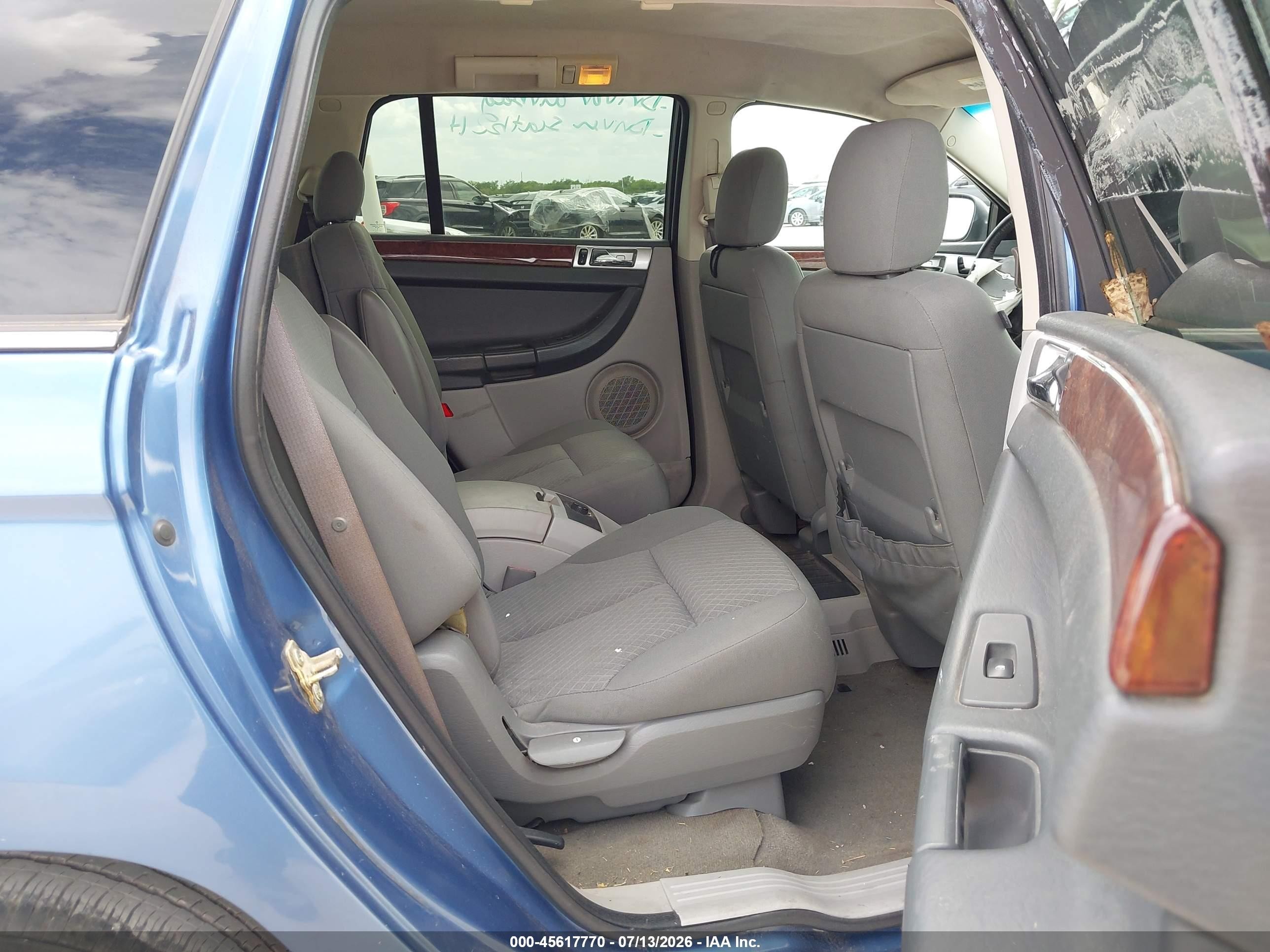 2007 Chrysler Pacifica Touring Blue vin: 2A8GM68X87R162202