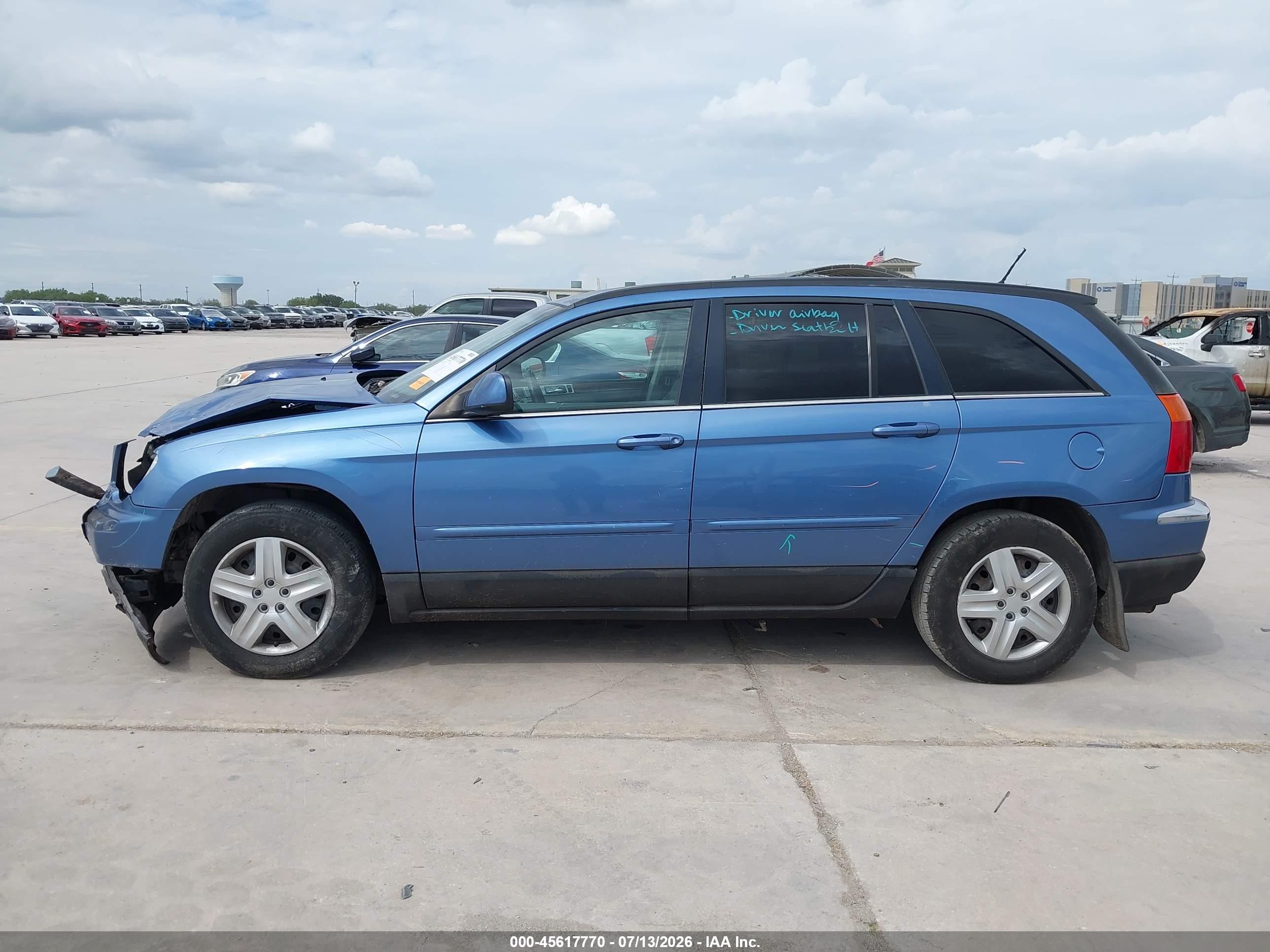 2007 Chrysler Pacifica Touring Blue vin: 2A8GM68X87R162202