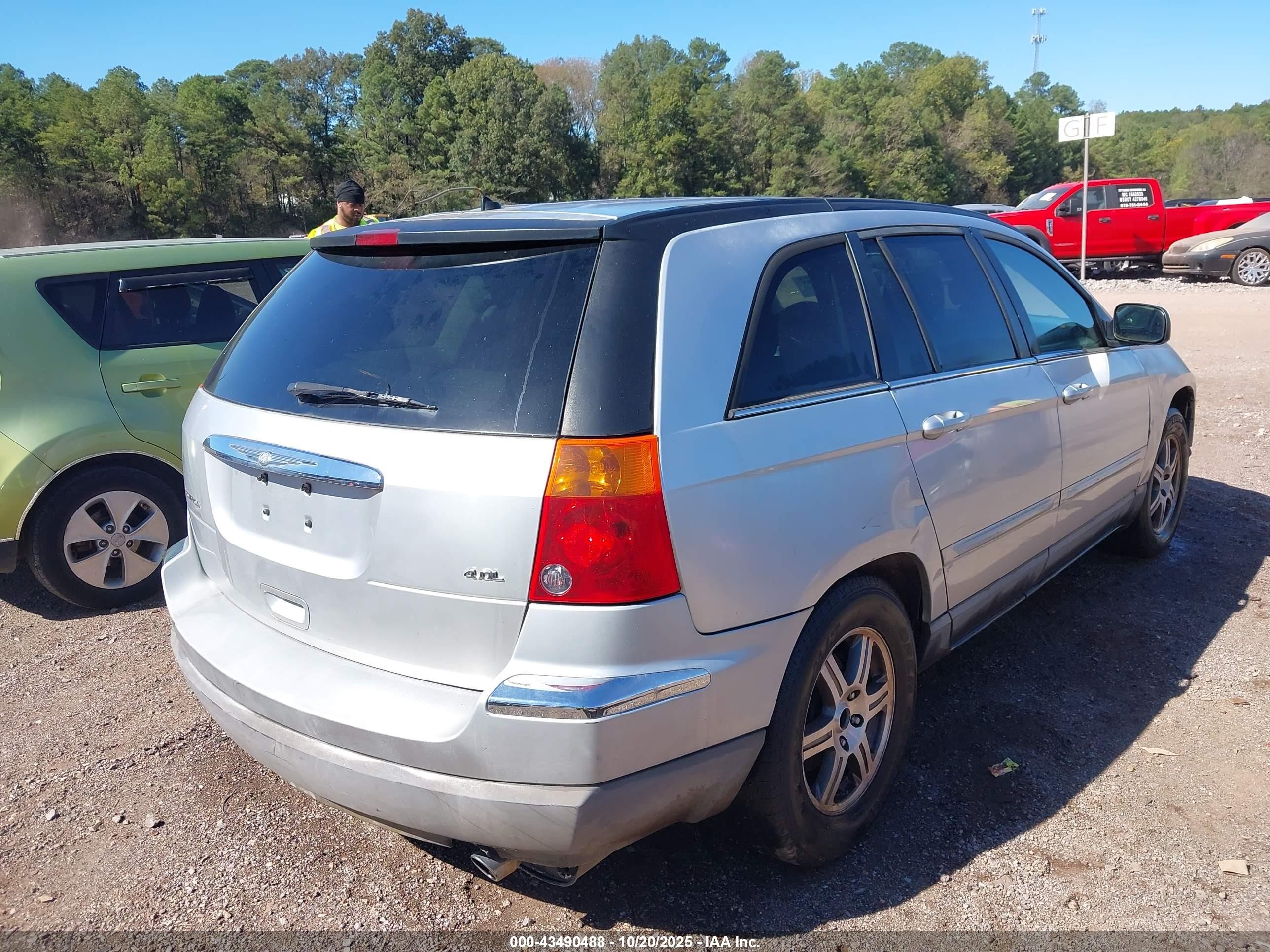 2007 Chrysler Pacifica Touring Серый vin: 2A8GM68XX7R290568