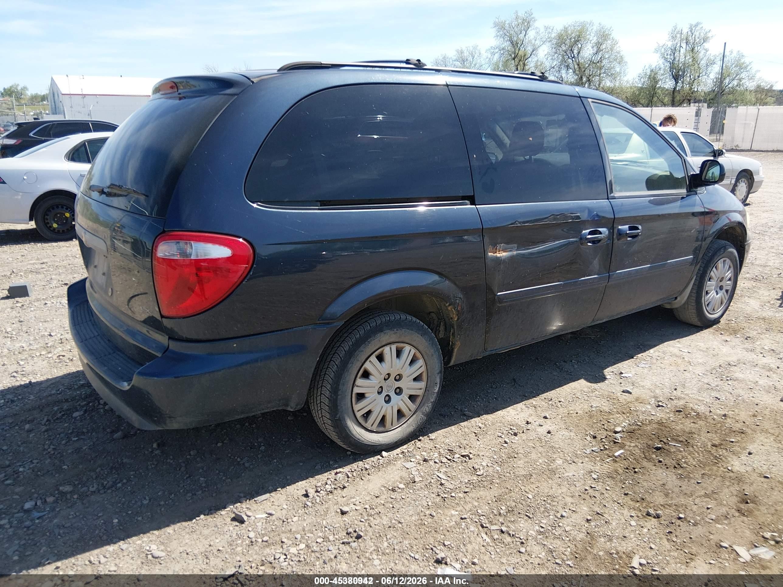 2007 Chrysler Town & Country Lx Blue vin: 2A8GP44R17R122529