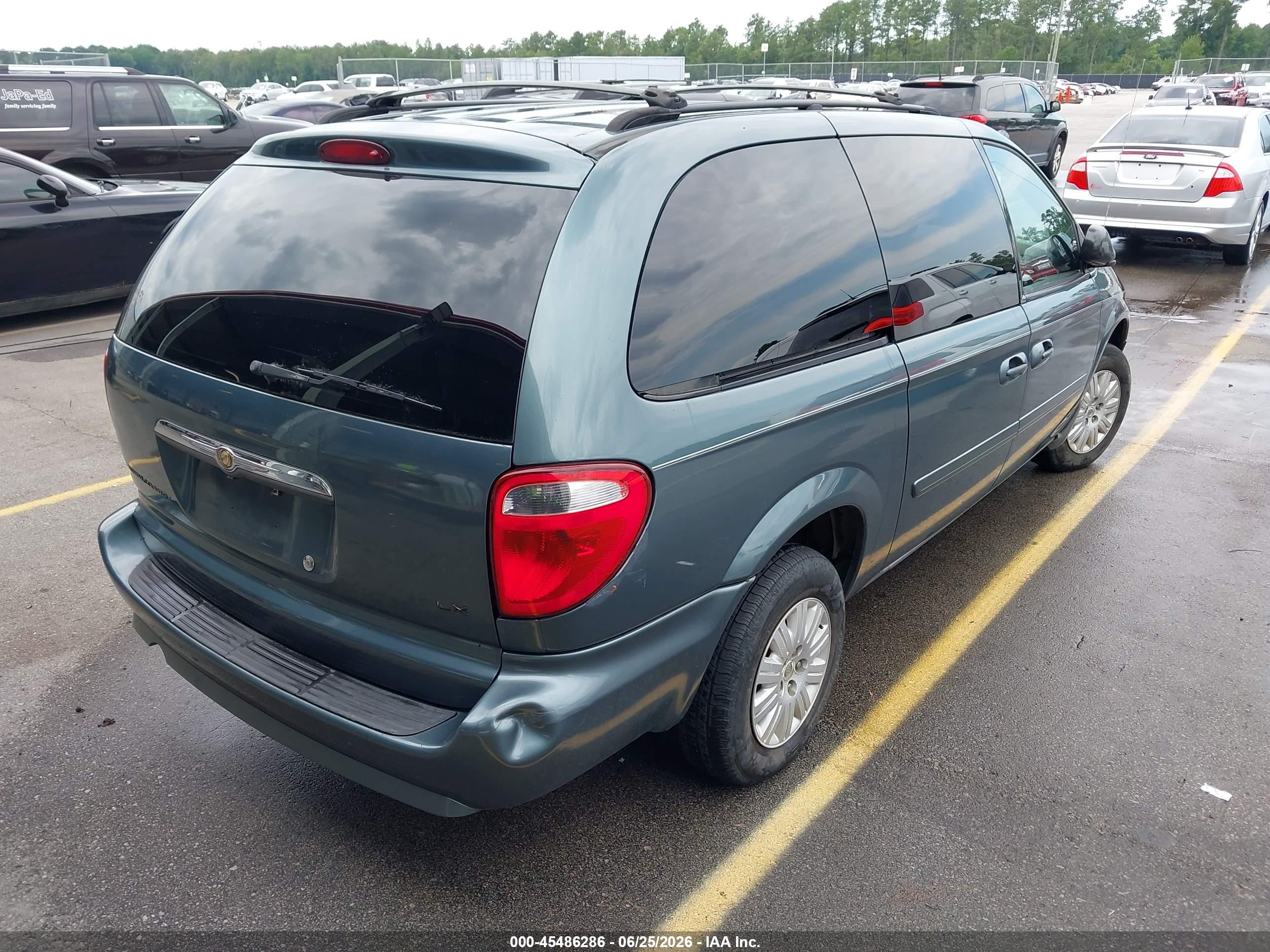 2007 Chrysler Town & Country Lx Teal vin: 2A8GP44R47R246178