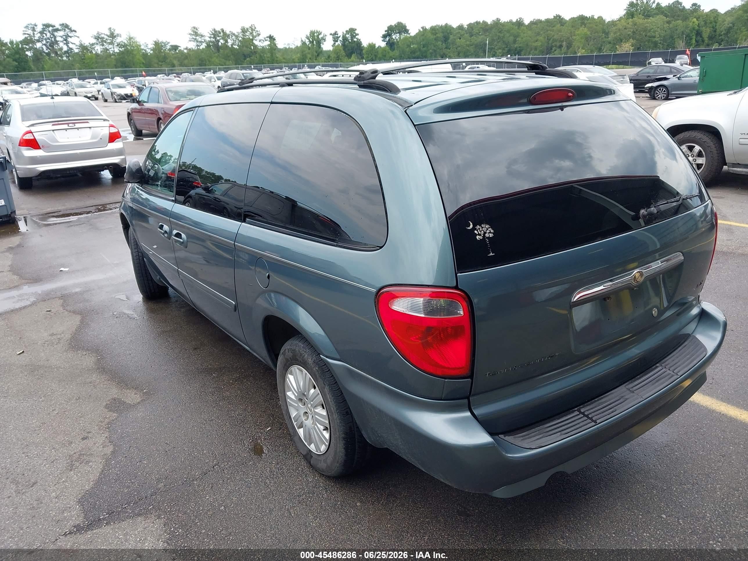 2007 Chrysler Town & Country Lx Teal vin: 2A8GP44R47R246178