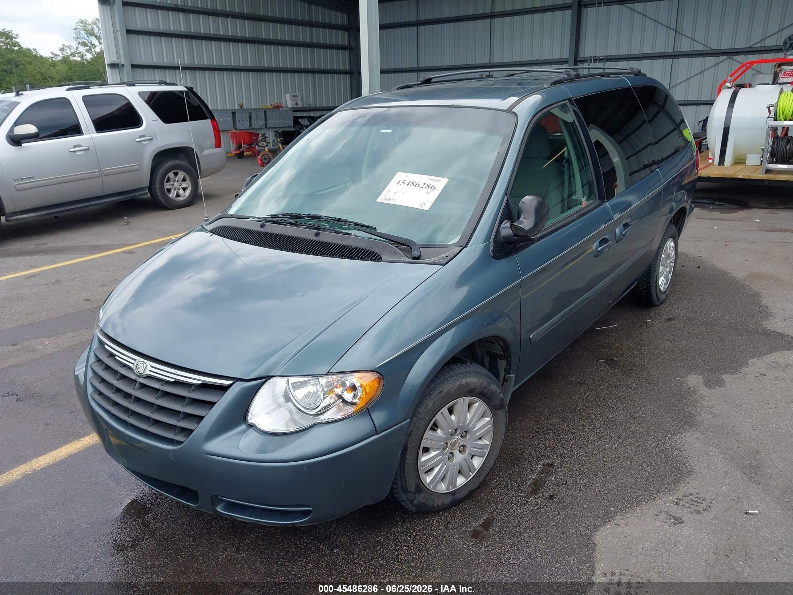 2007 Chrysler Town & Country Lx Teal vin: 2A8GP44R47R246178