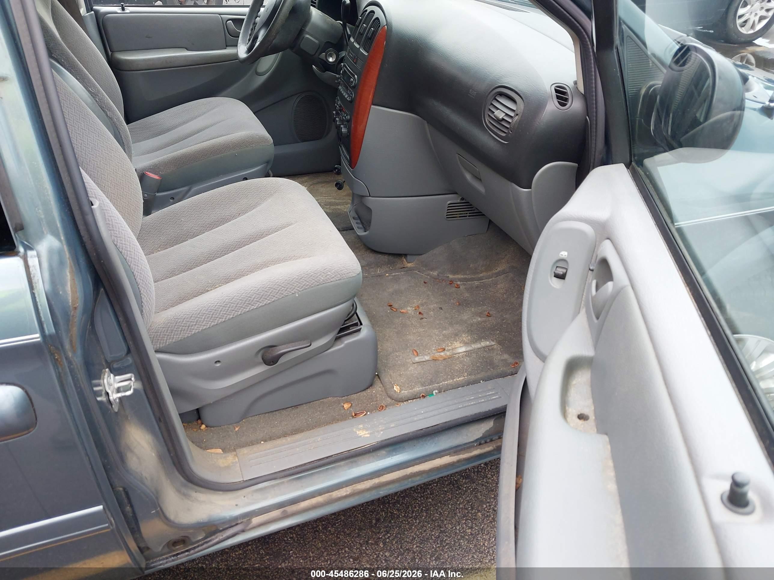 2007 Chrysler Town & Country Lx Teal vin: 2A8GP44R47R246178