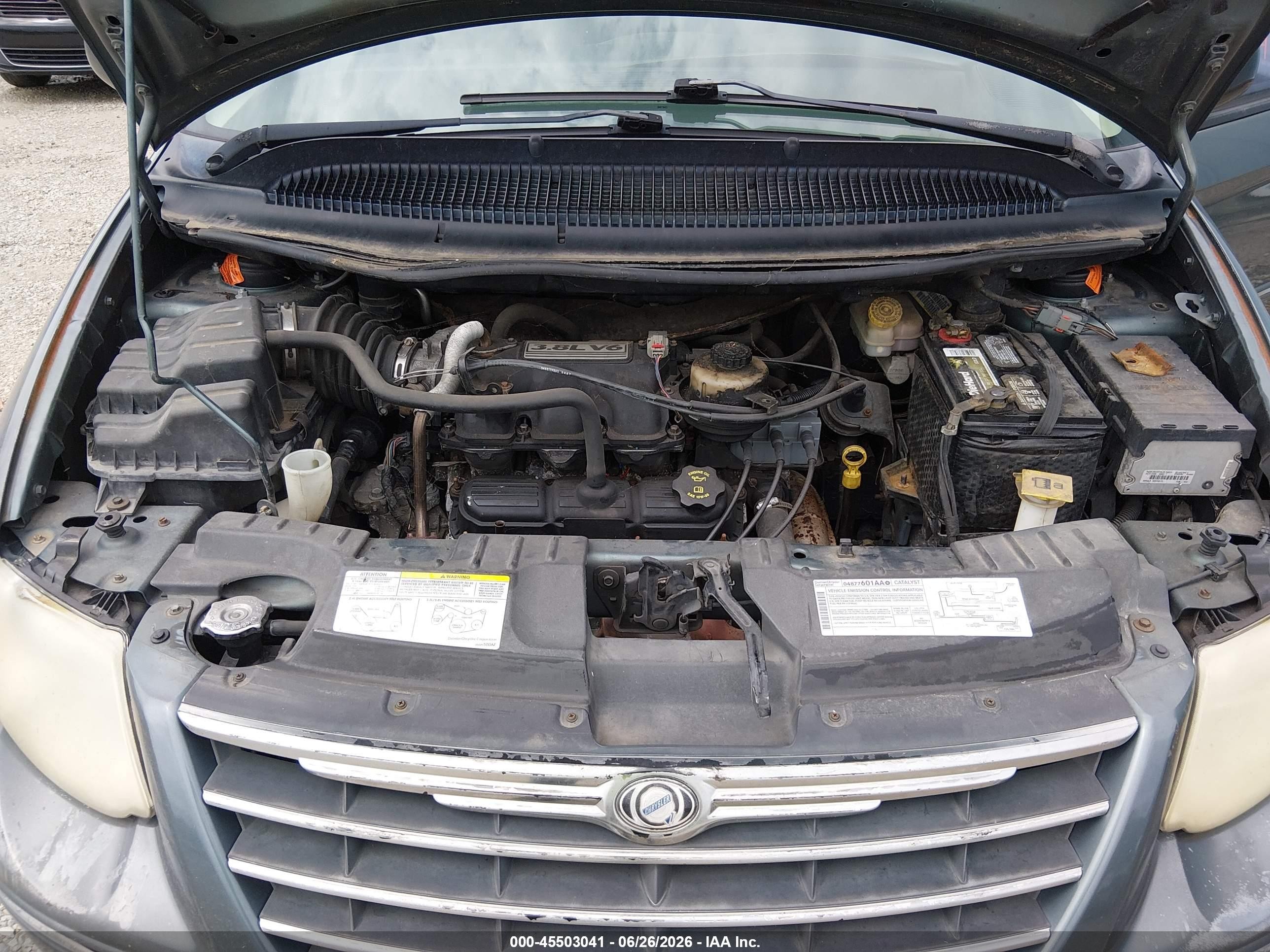 2007 Chrysler Town & Country Touring Blue vin: 2A8GP54L17R293914