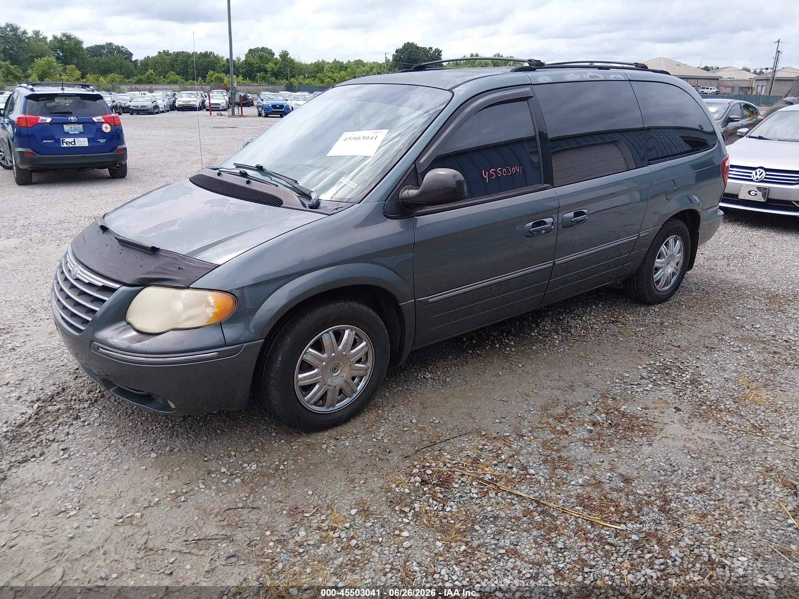 2007 Chrysler Town & Country Touring Blue vin: 2A8GP54L17R293914