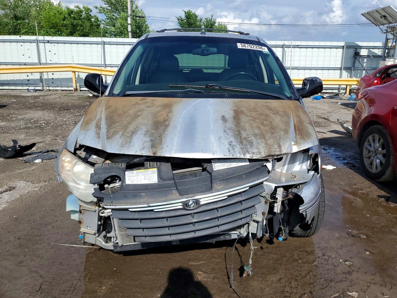 2007 Chrysler Town & Country Touring Серебряный vin: 2A8GP54L37R217286