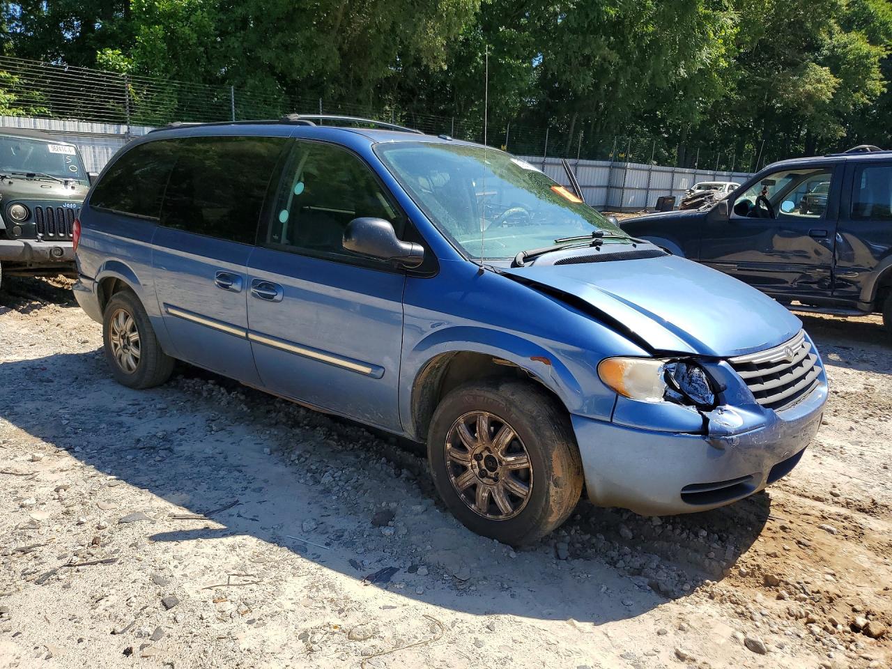 2007 Chrysler Town & Country Touring Blue vin: 2A8GP54L77R161563