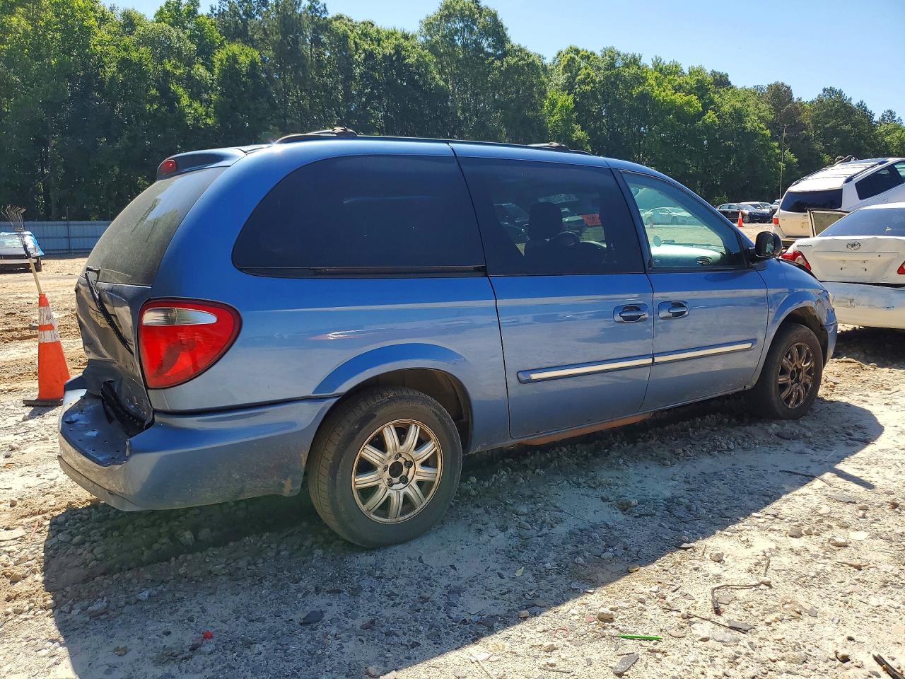 2007 Chrysler Town & Country Touring Blue vin: 2A8GP54L77R161563