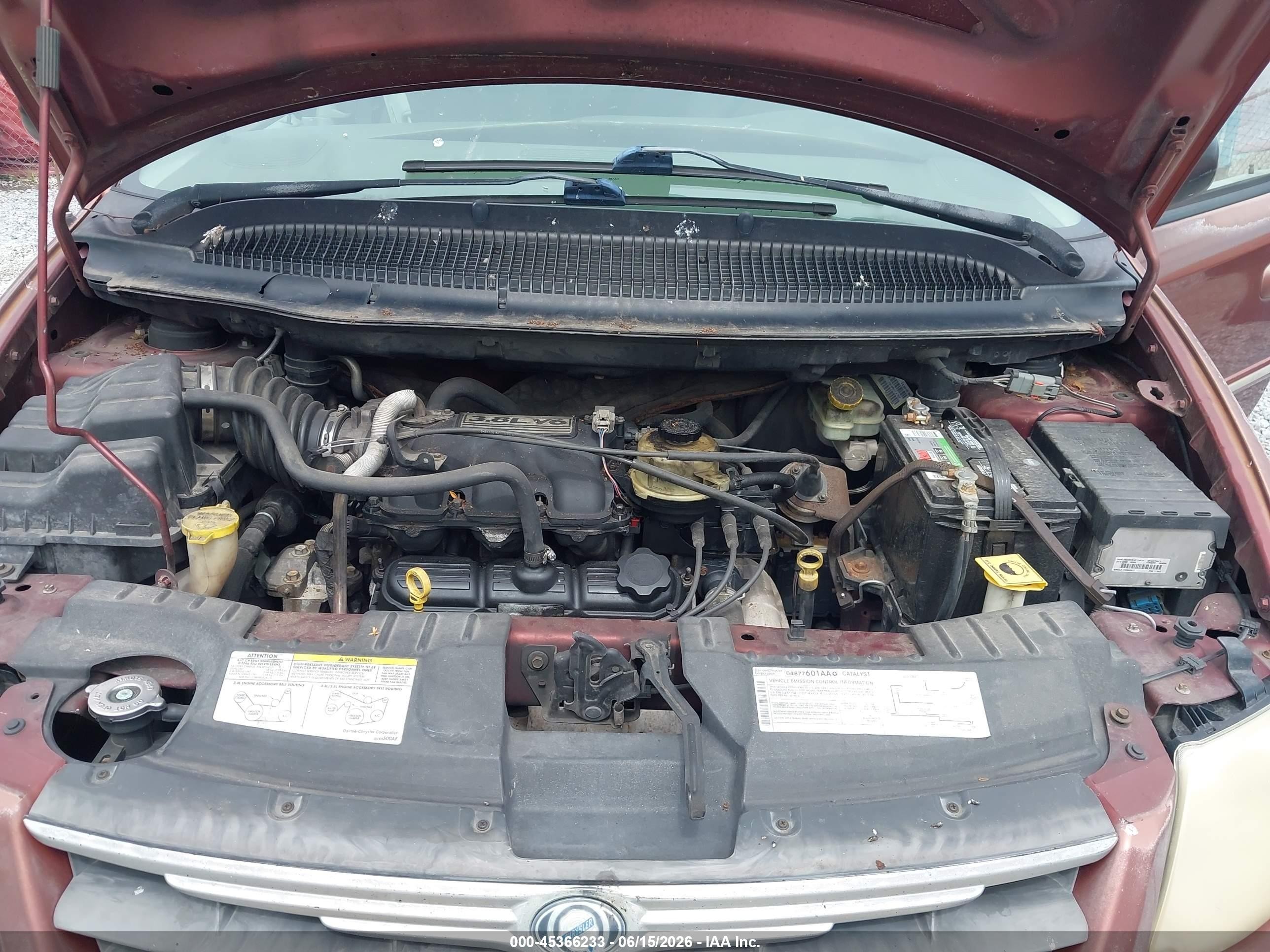 2007 Chrysler Town & Country Touring Бордовый vin: 2A8GP54L77R242546