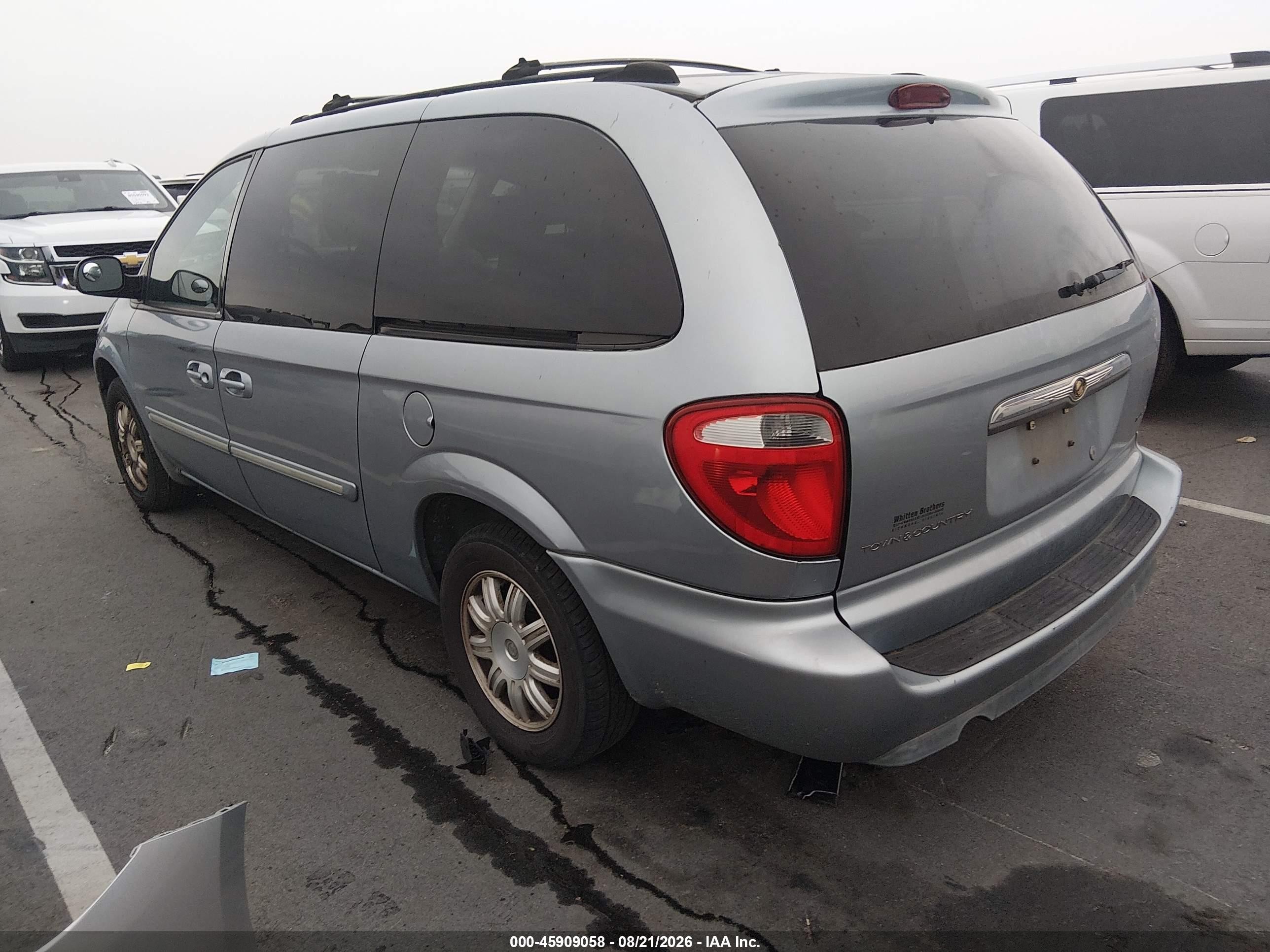 2006 Chrysler Town & Country Touring Light Blue vin: 2A8GP54L86R670544