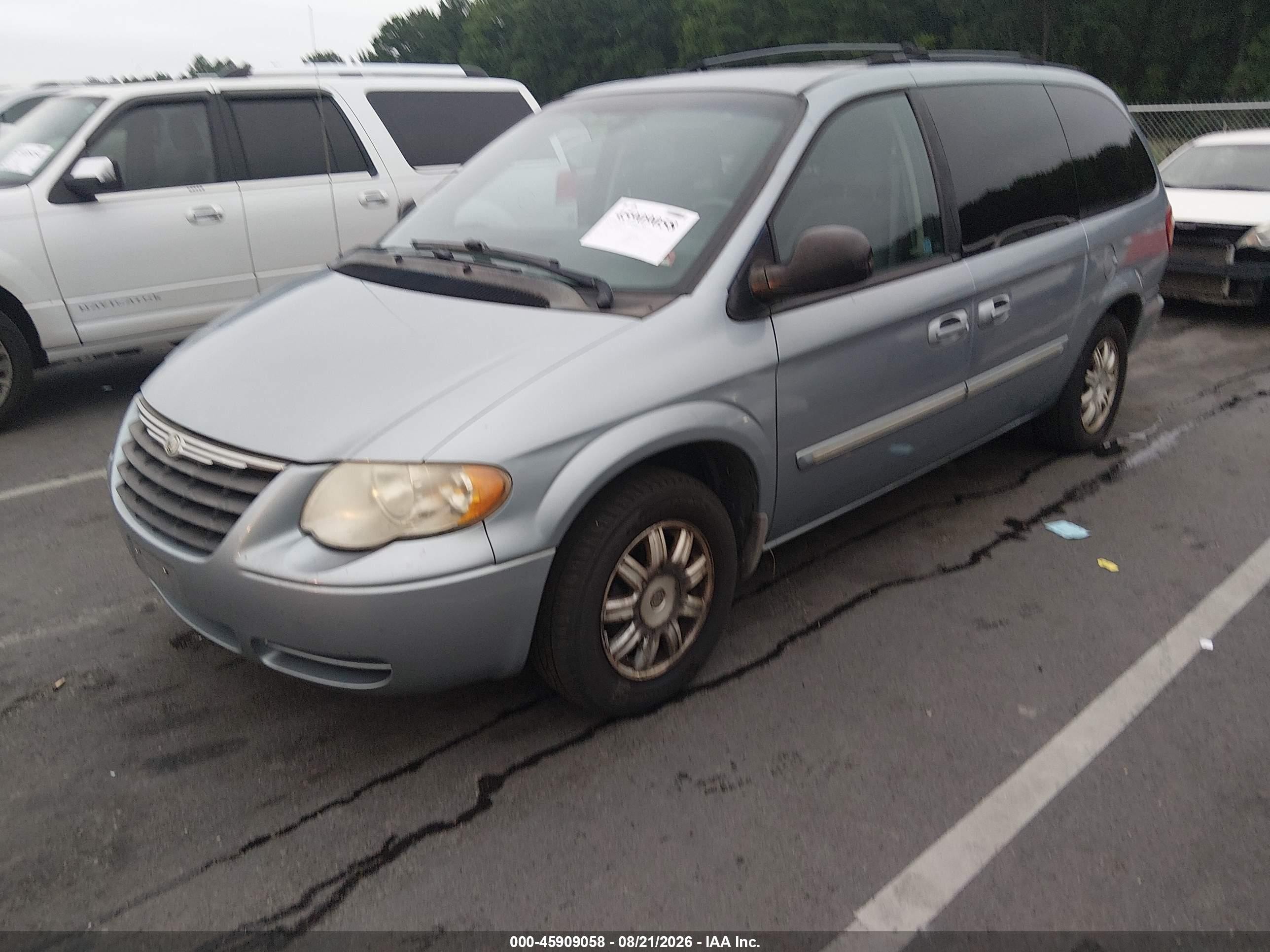 2006 Chrysler Town & Country Touring Light Blue vin: 2A8GP54L86R670544