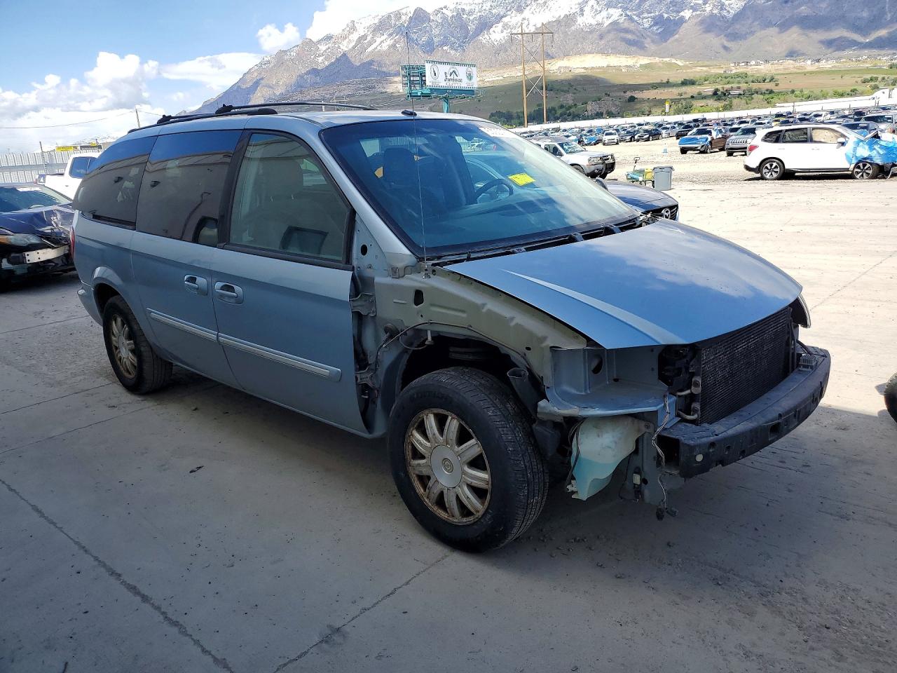 2006 Chrysler Town & Country Touring Blue vin: 2A8GP54L96R608487
