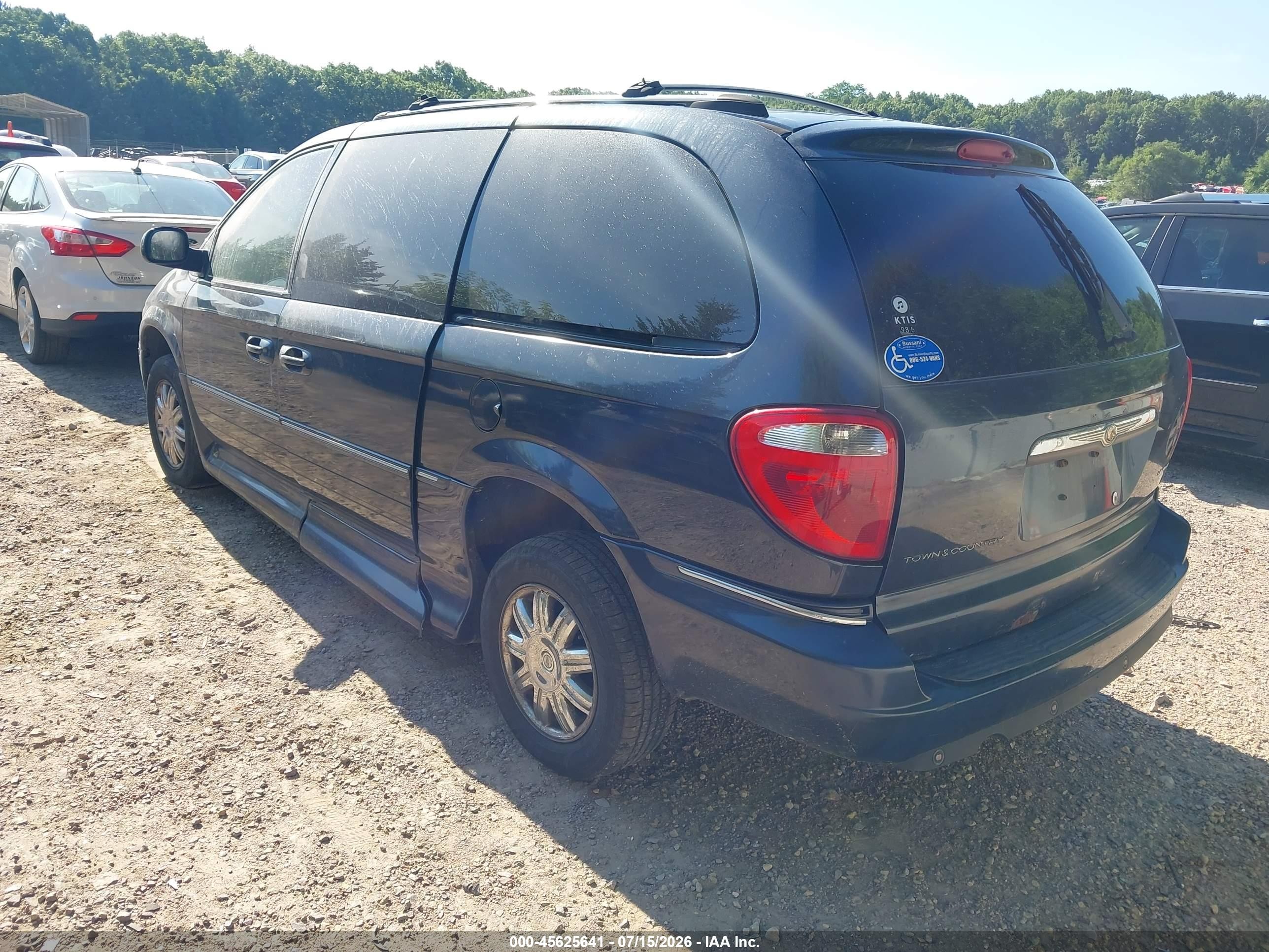2007 Chrysler Town & Country Limited Blue vin: 2A8GP64L27R193732