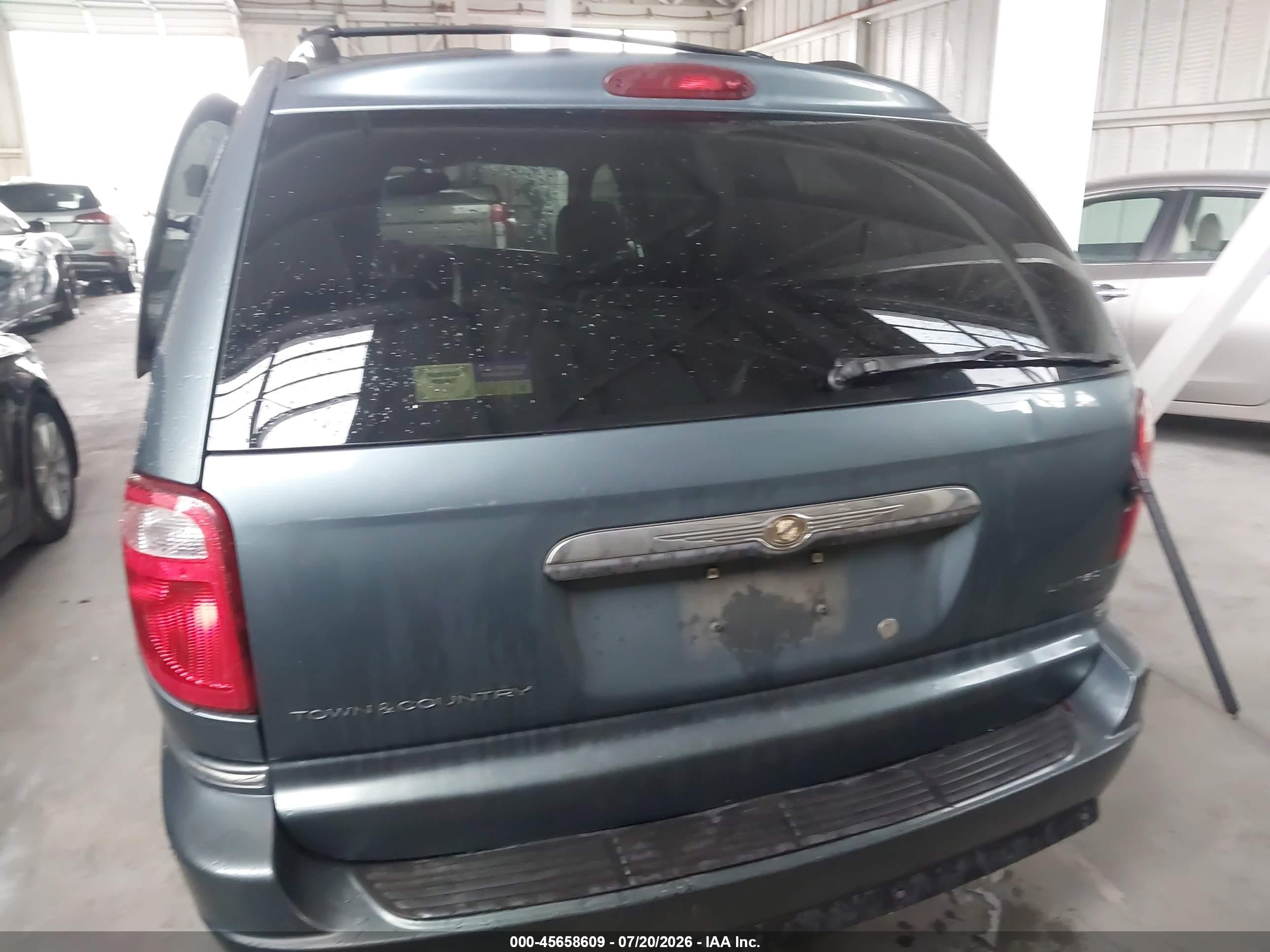 2007 Chrysler Town & Country Limited Синий vin: 2A8GP64L77R304694