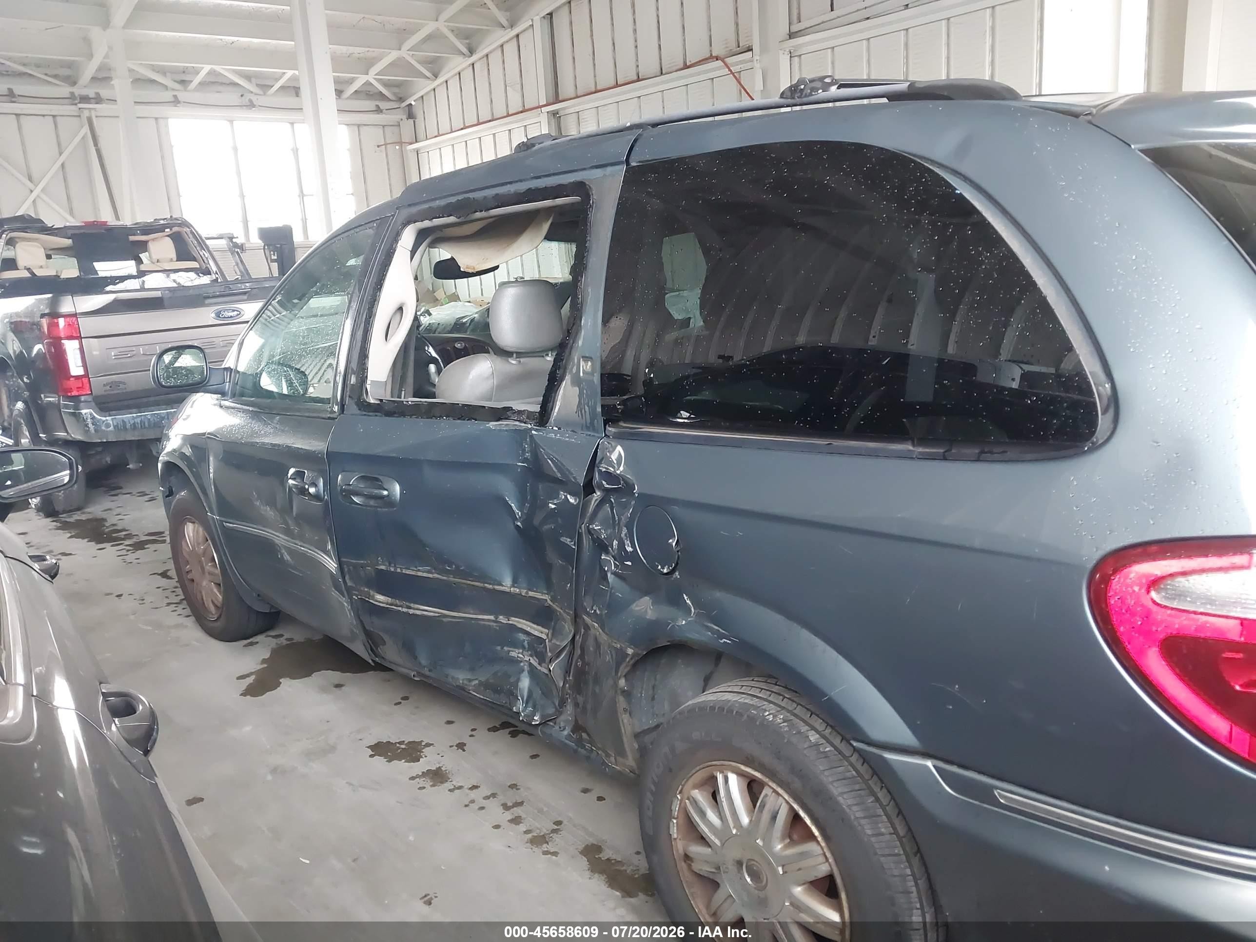 2007 Chrysler Town & Country Limited Синий vin: 2A8GP64L77R304694