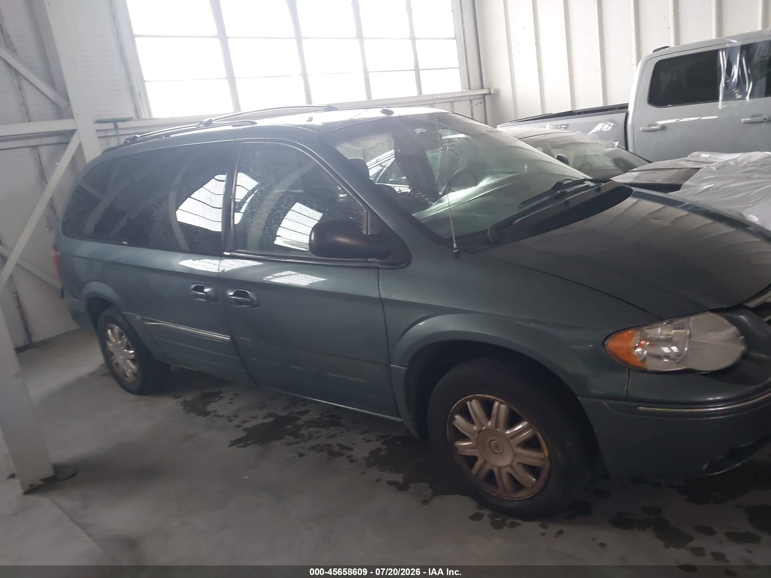 2007 Chrysler Town & Country Limited Синий vin: 2A8GP64L77R304694