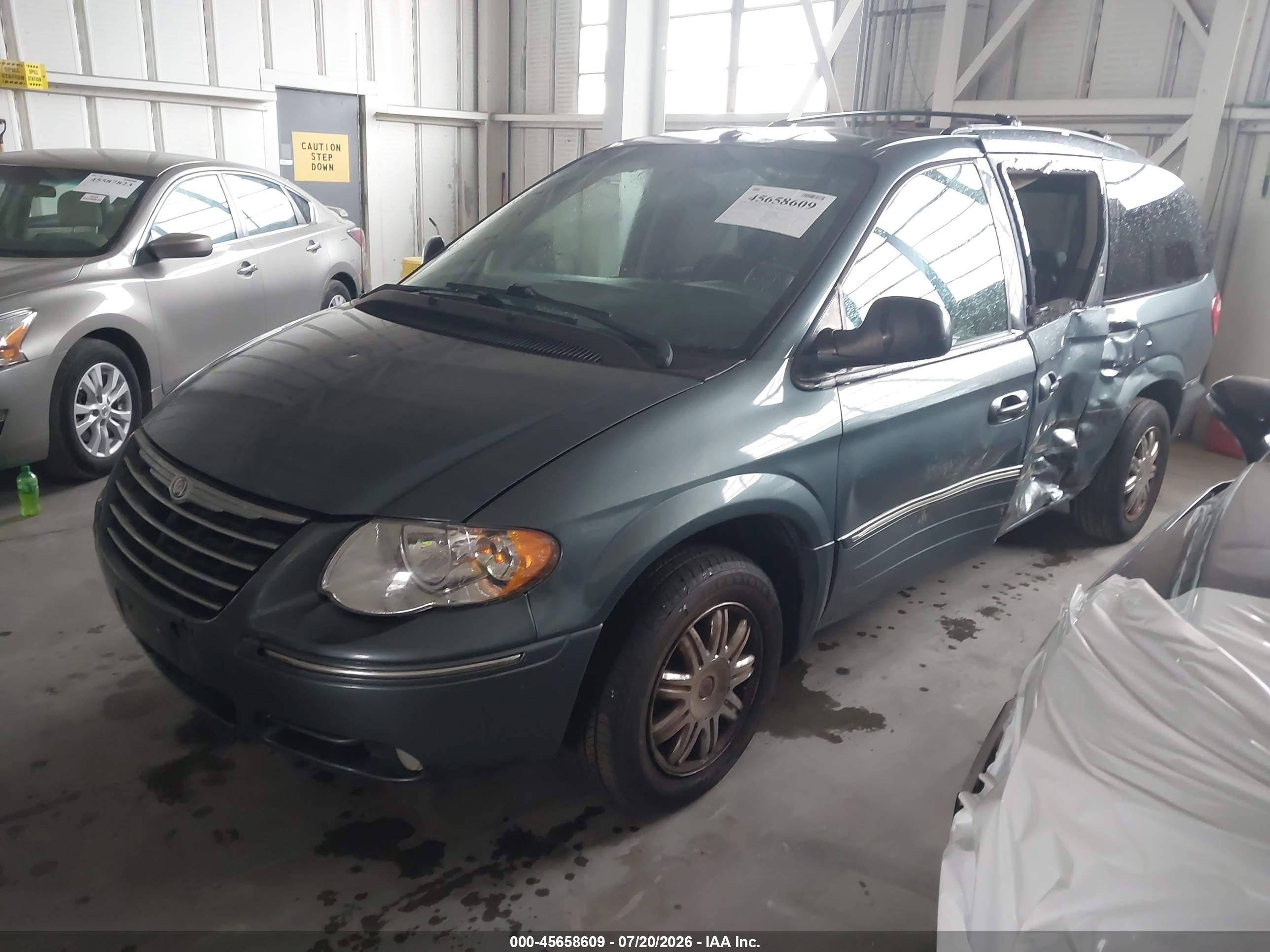 2007 Chrysler Town & Country Limited Синий vin: 2A8GP64L77R304694
