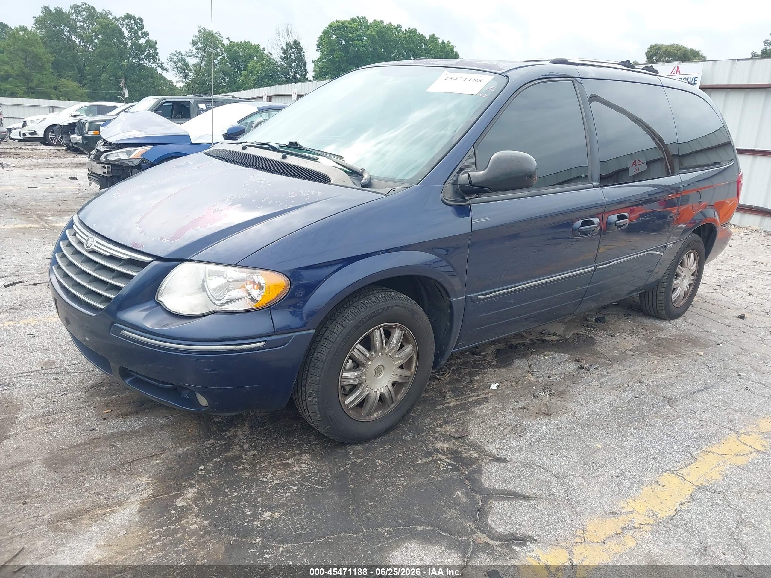 2006 Chrysler Town & Country Limited Blue vin: 2A8GP64L86R690508