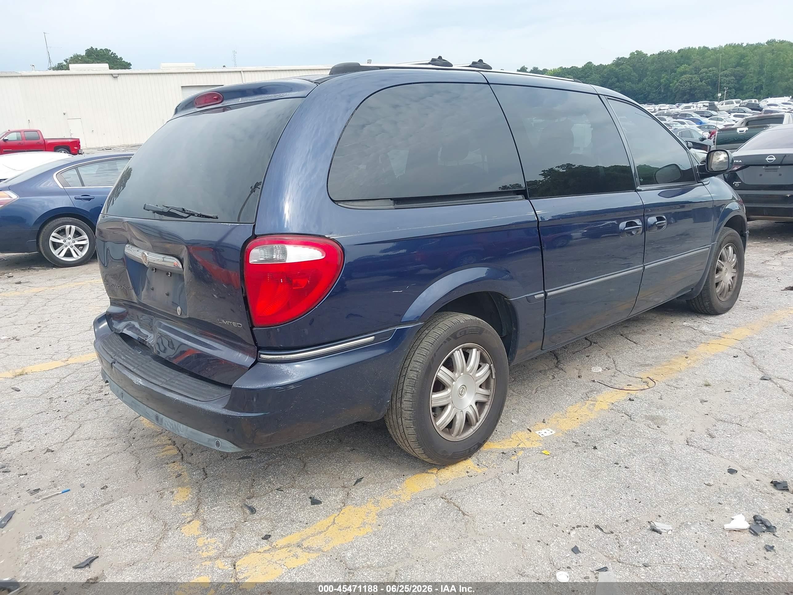 2006 Chrysler Town & Country Limited Blue vin: 2A8GP64L86R690508
