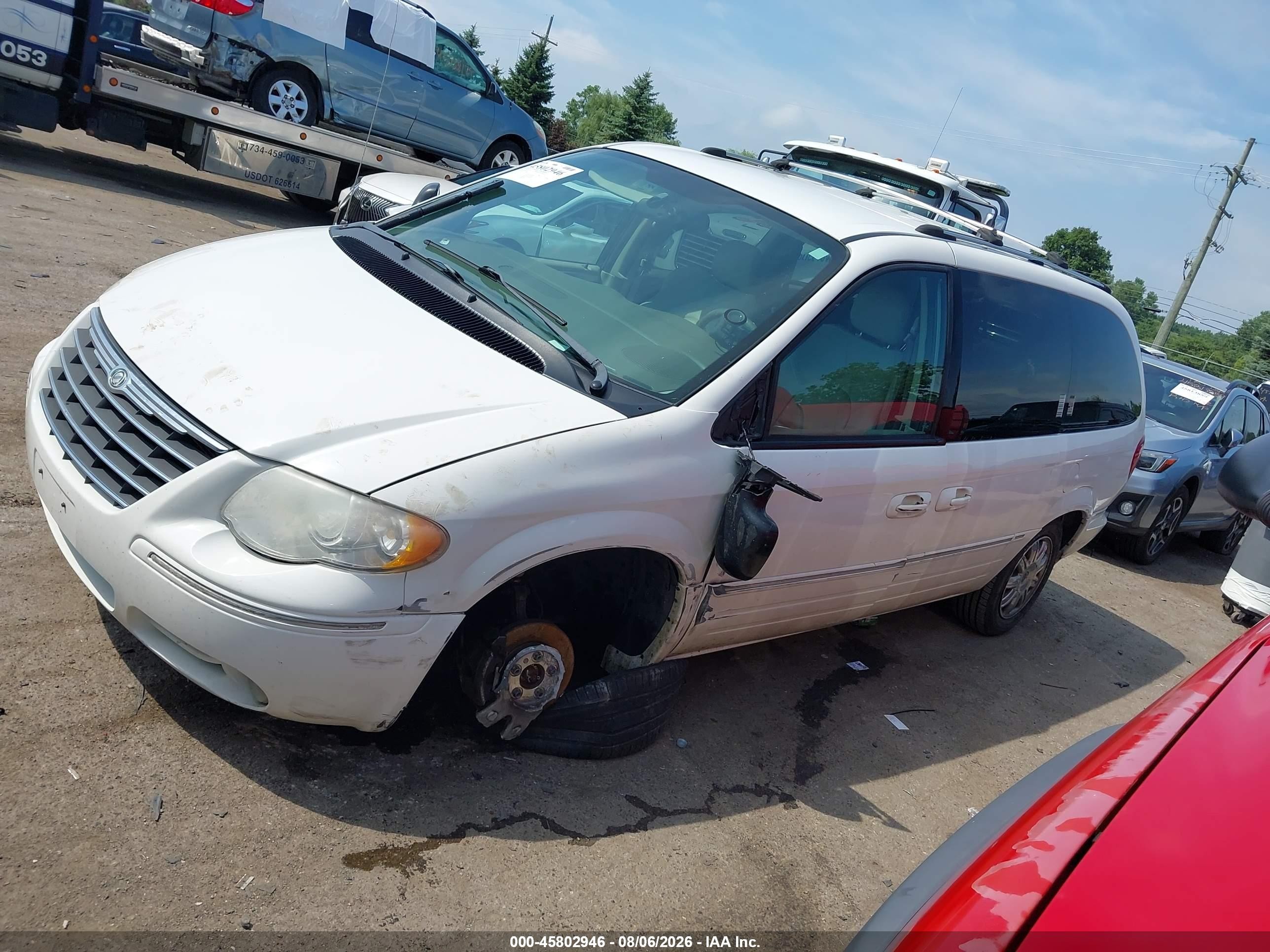 2006 Chrysler Town & Country Limited White vin: 2A8GP64L86R829245