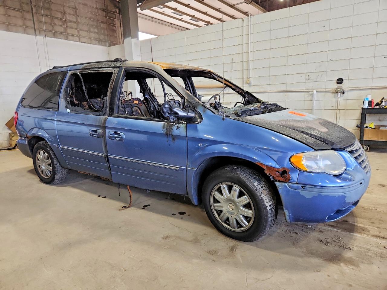 2007 Chrysler Town & Country Limited Blue vin: 2A8GP64L97R237970