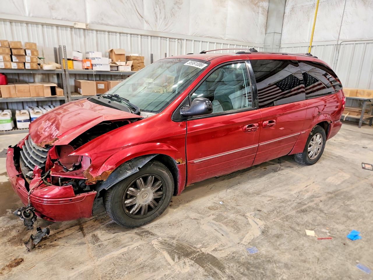 2006 Chrysler Town & Country Limited Red vin: 2A8GP64LX6R708541