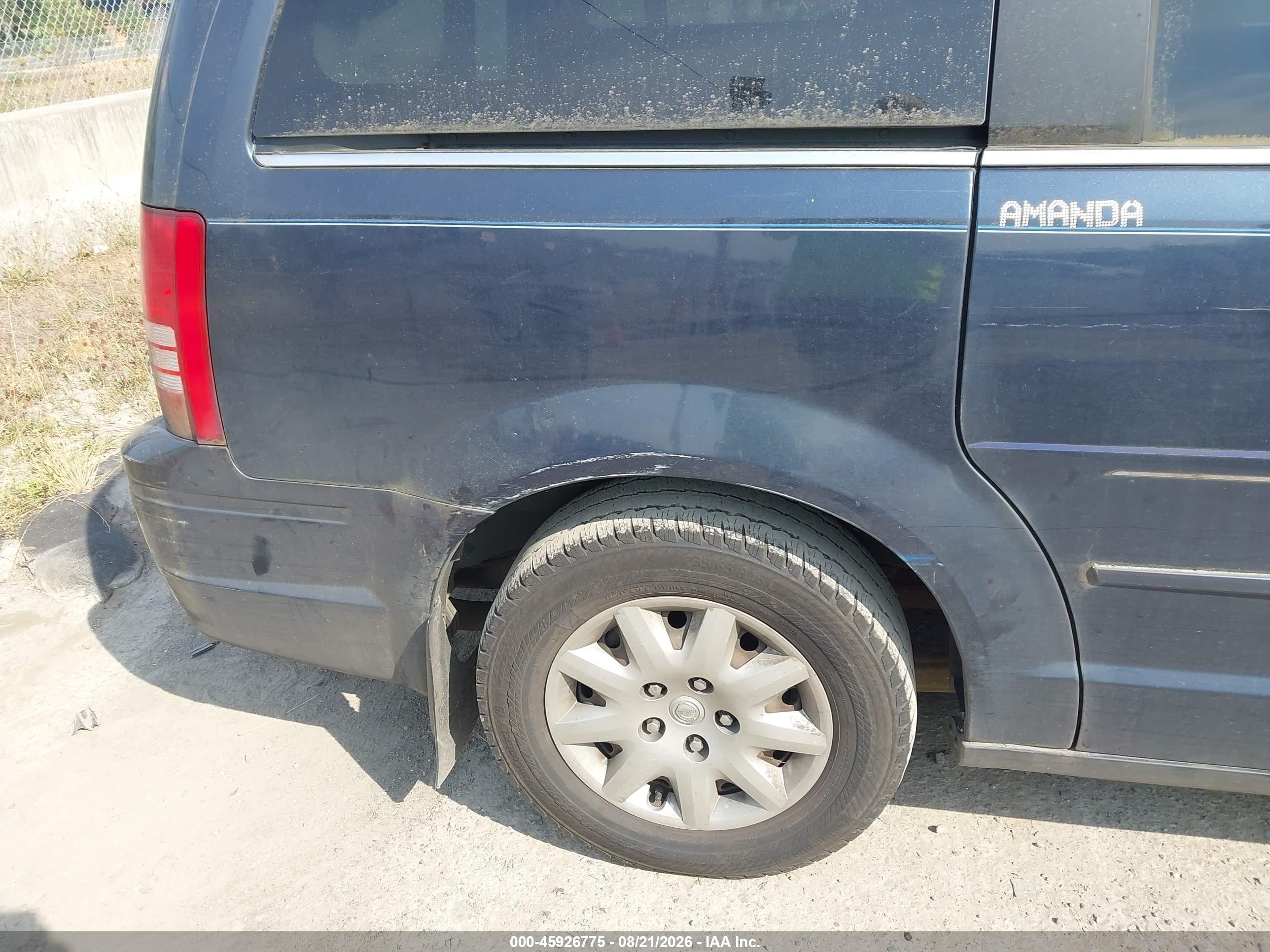 2009 Chrysler Town & Country Lx Синий vin: 2A8HR44E09R617335