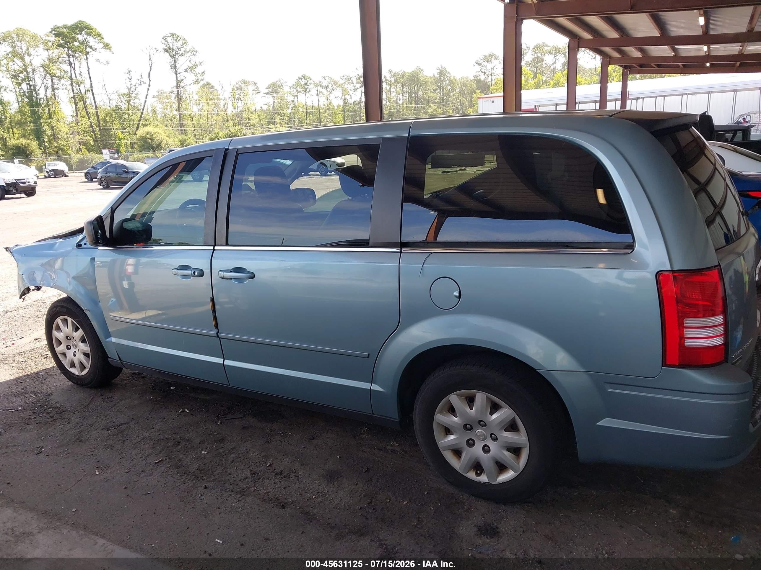2009 Chrysler Town & Country Lx Синий vin: 2A8HR44E79R611032