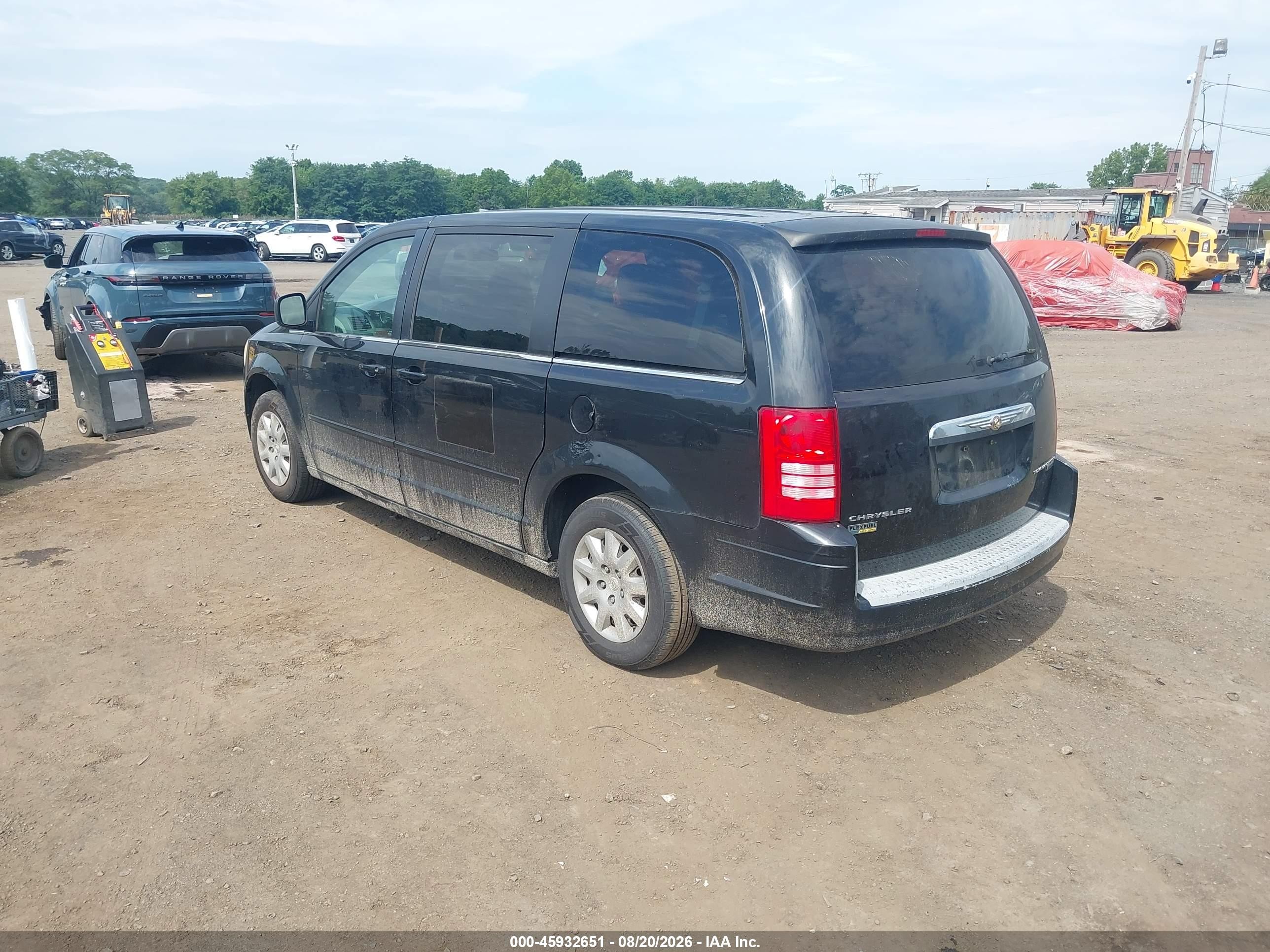 2009 Chrysler Town & Country Lx Black vin: 2A8HR44E89R606910
