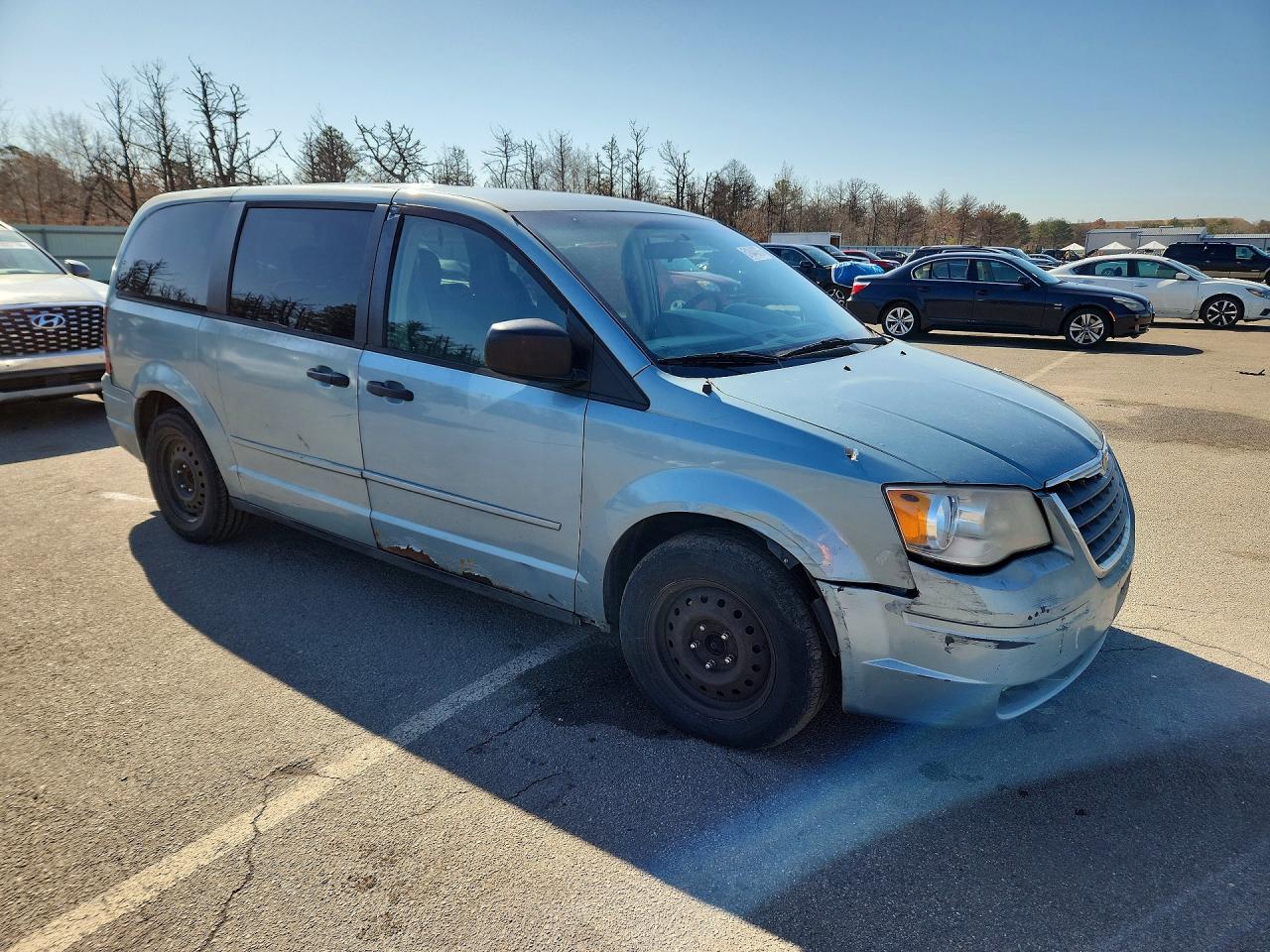 2008 Chrysler Town & Country Lx Blue vin: 2A8HR44H48R128168