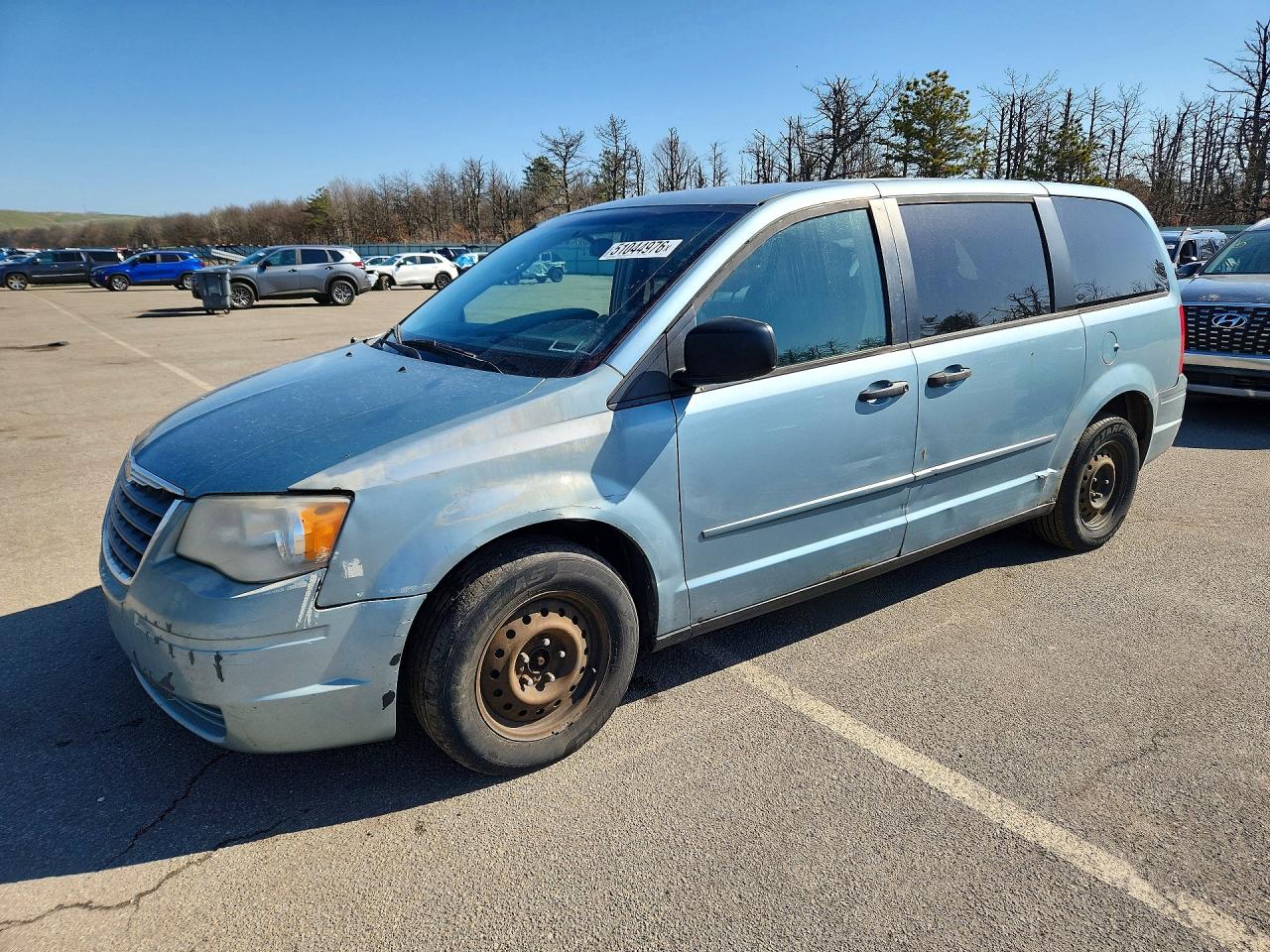 2008 Chrysler Town & Country Lx Blue vin: 2A8HR44H48R128168