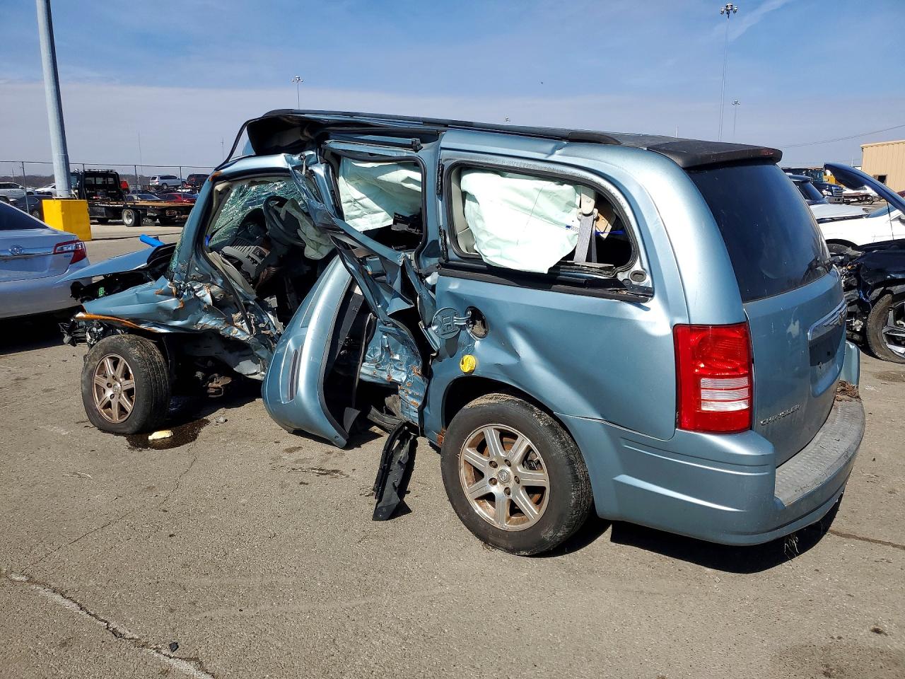 2008 Chrysler Town & Country Lx Синий vin: 2A8HR44H68R605022