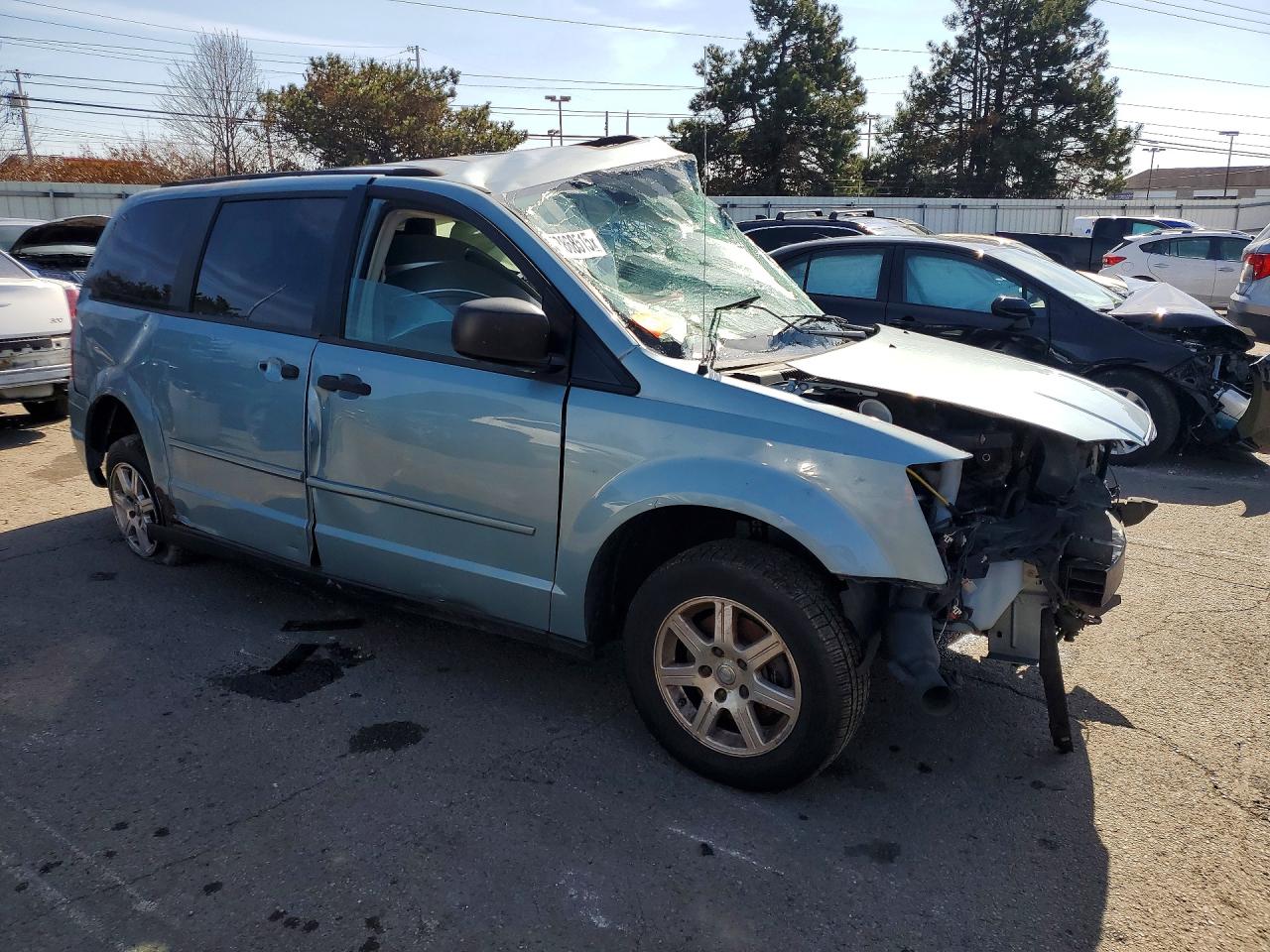 2008 Chrysler Town & Country Lx Синий vin: 2A8HR44H68R605022