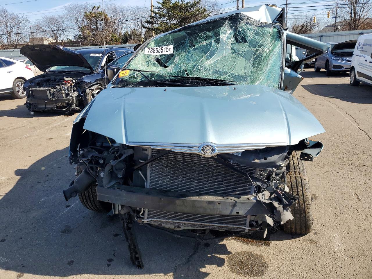 2008 Chrysler Town & Country Lx Синий vin: 2A8HR44H68R605022