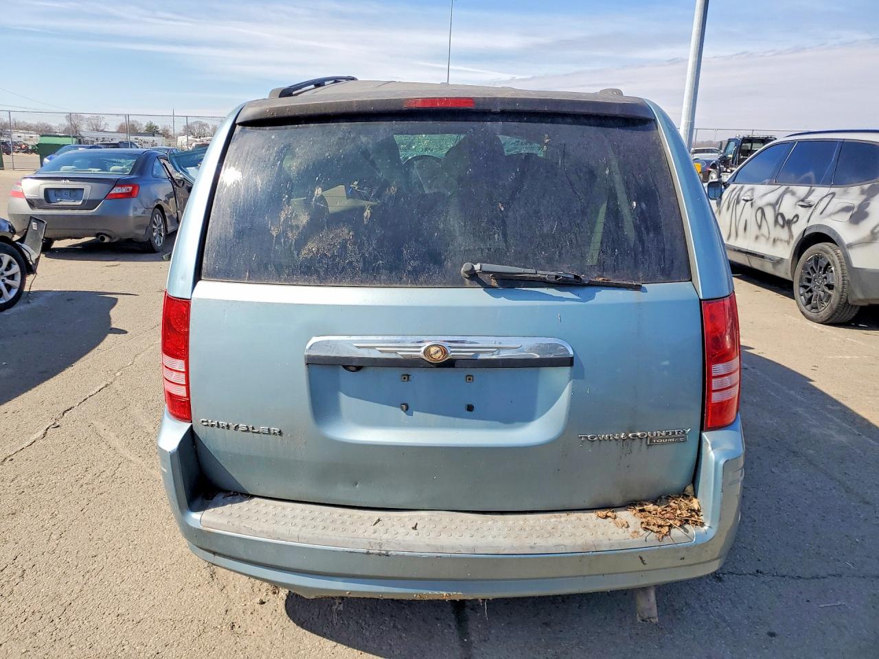 2008 Chrysler Town & Country Lx Синий vin: 2A8HR44H68R605022