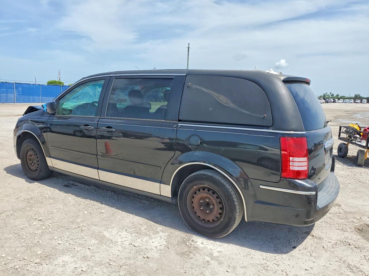 2008 Chrysler Town & Country Lx Black vin: 2A8HR44H98R634336