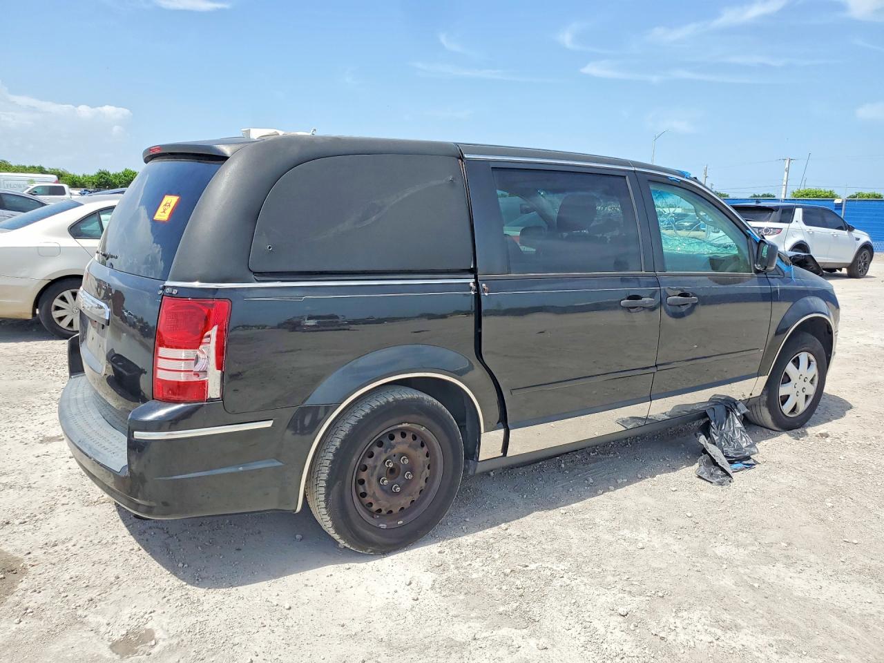 2008 Chrysler Town & Country Lx Black vin: 2A8HR44H98R634336