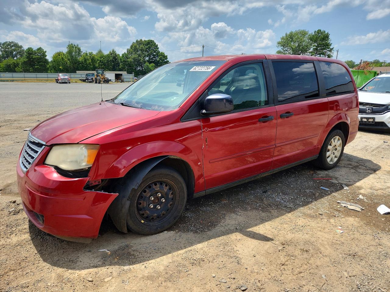 2008 Chrysler Town & Country Lx Красный vin: 2A8HR44HX8R799392