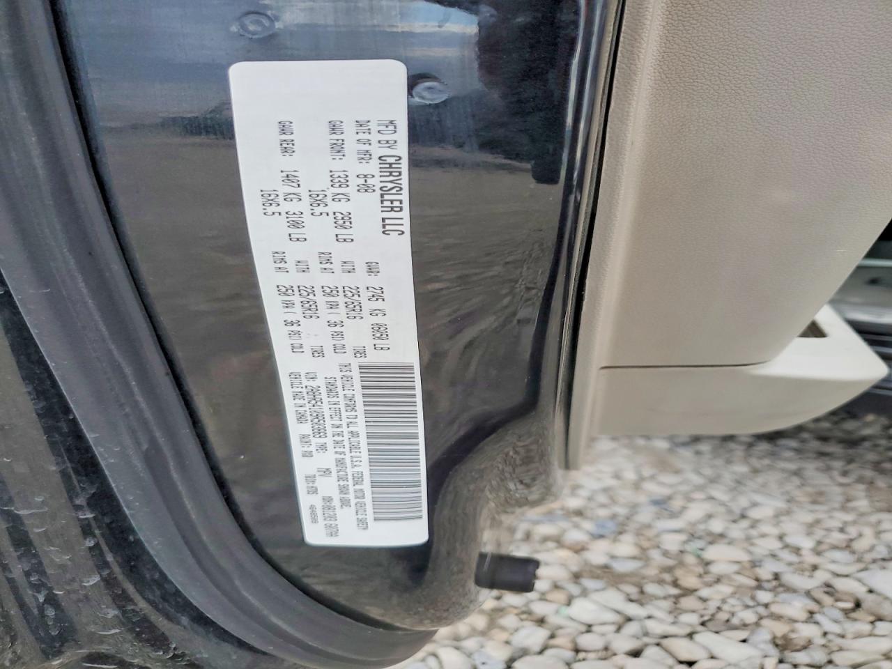 2009 Chrysler Town & Country Touring Black vin: 2A8HR54109R503869