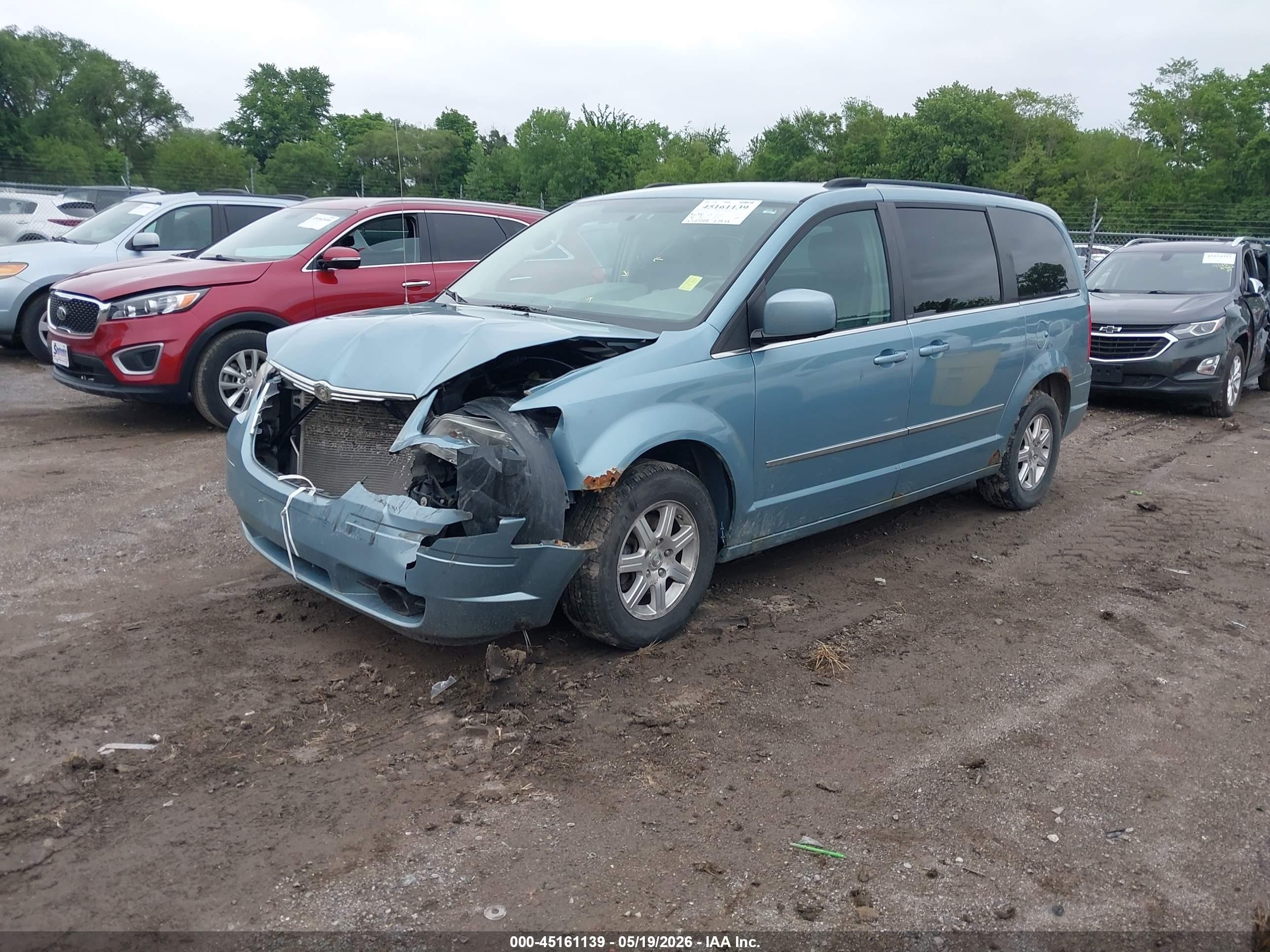 2009 Chrysler Town & Country Touring Light Blue vin: 2A8HR54119R665557