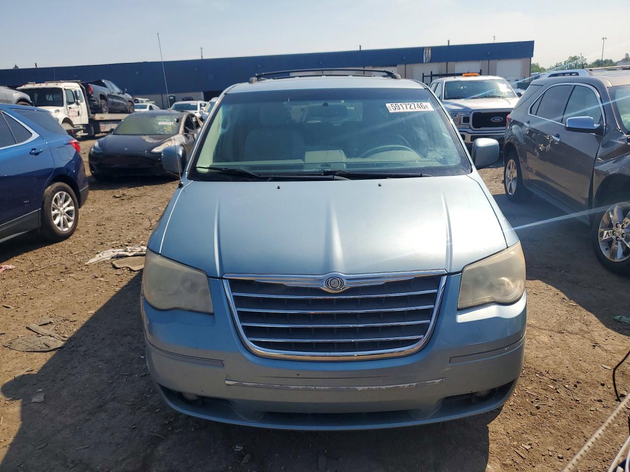 2009 Chrysler Town & Country Touring Синий vin: 2A8HR54139R626694