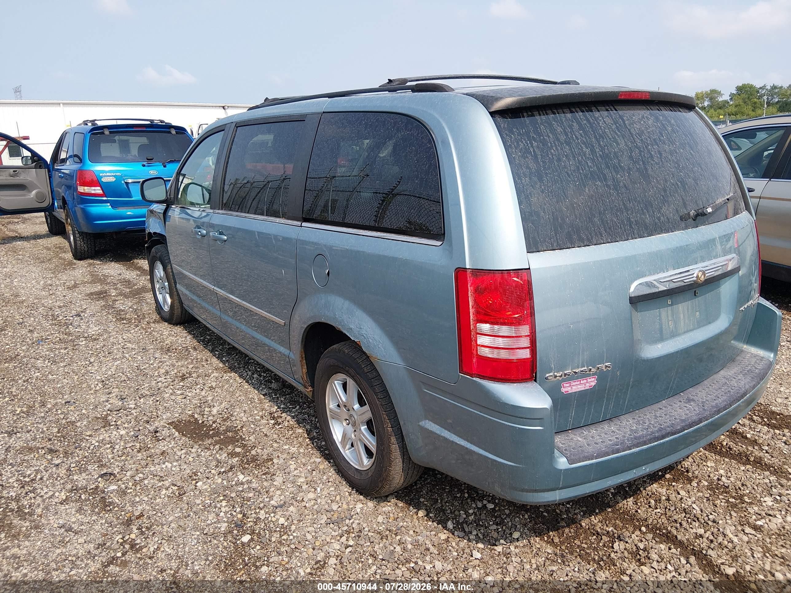 2009 Chrysler Town & Country Touring Бирюзовый vin: 2A8HR54179R504081
