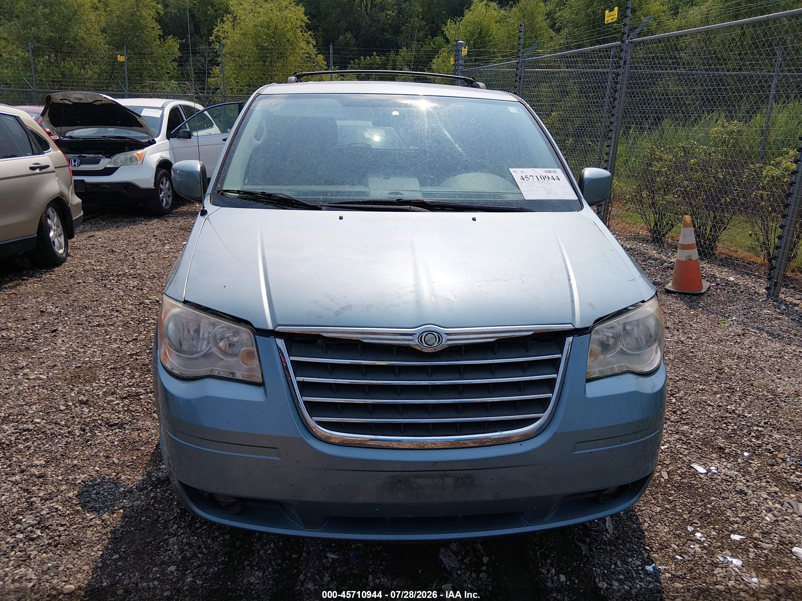 2009 Chrysler Town & Country Touring Бирюзовый vin: 2A8HR54179R504081