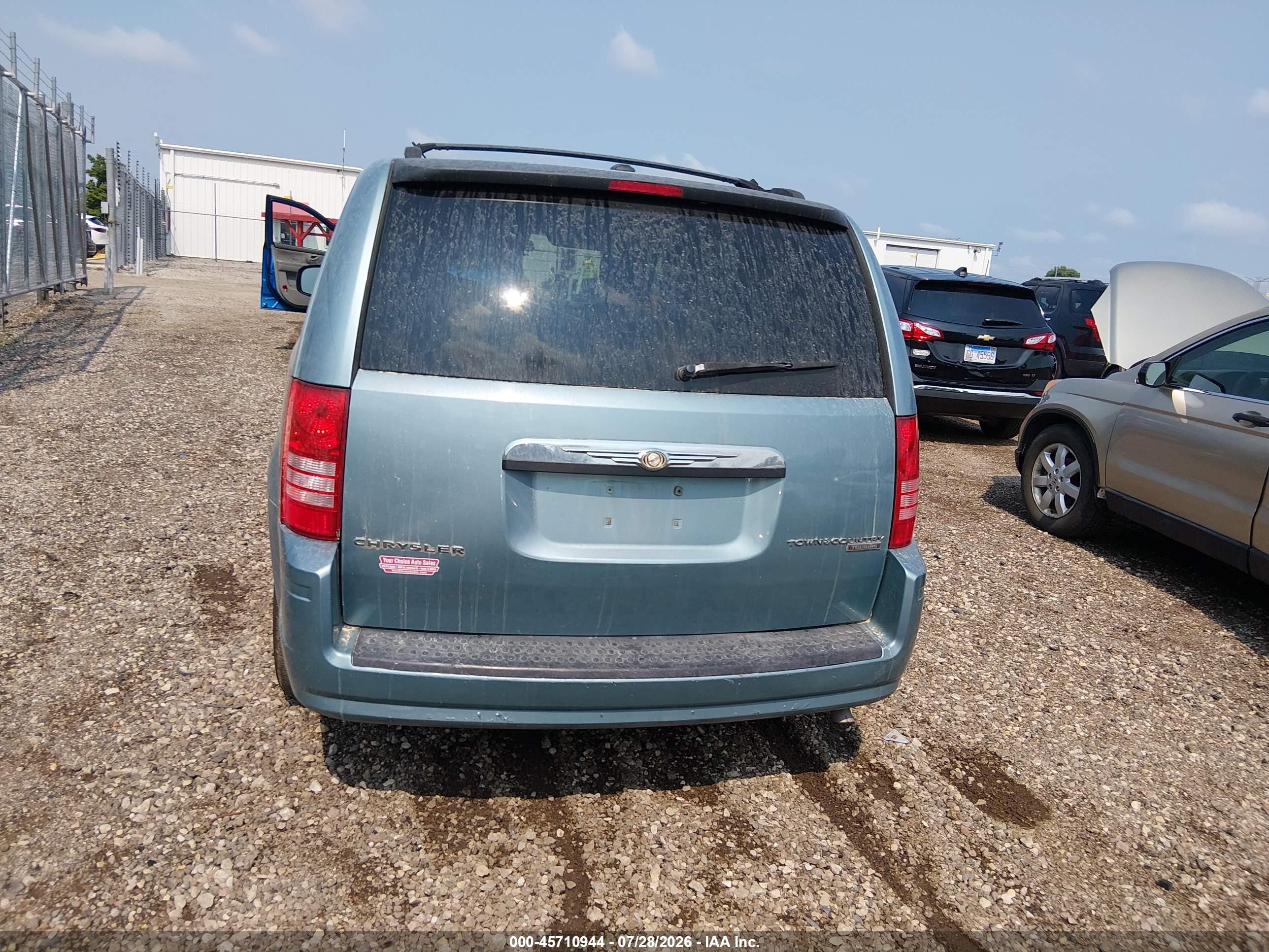 2009 Chrysler Town & Country Touring Бирюзовый vin: 2A8HR54179R504081